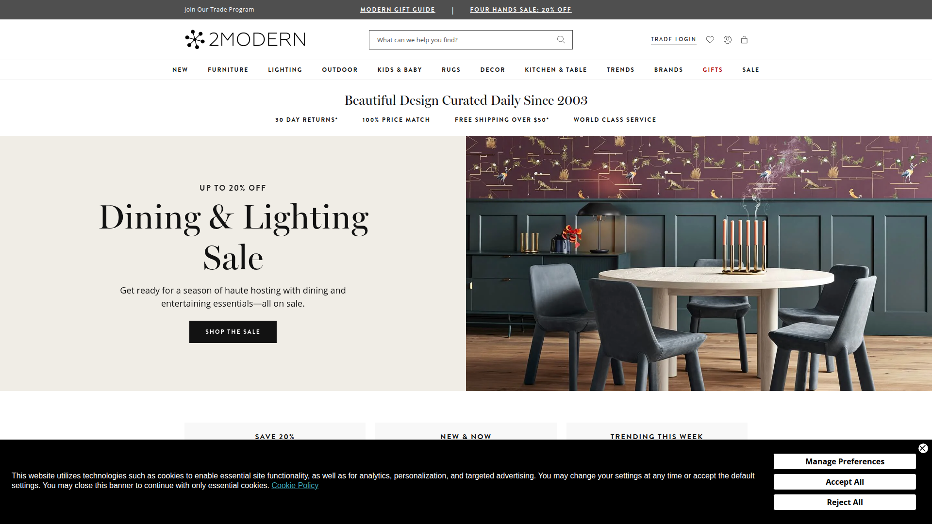 2 Modern website