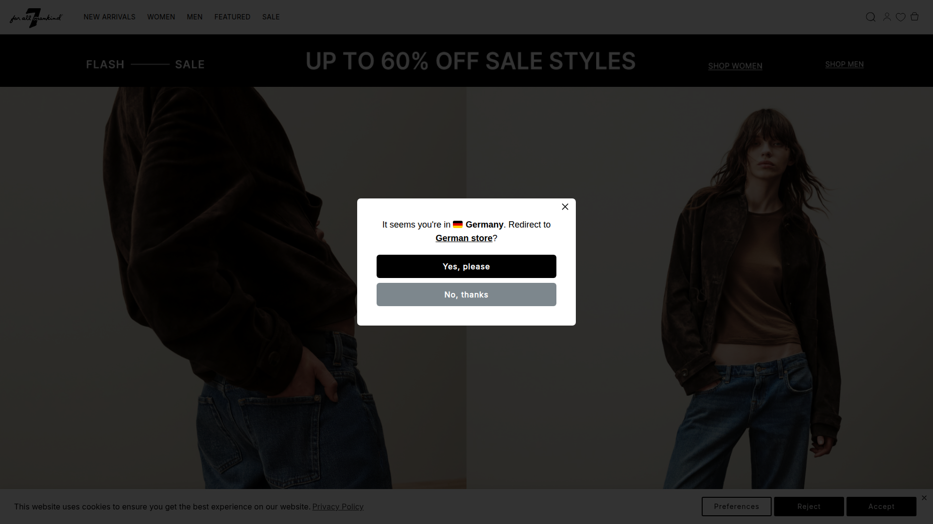 7 For All Mankind website