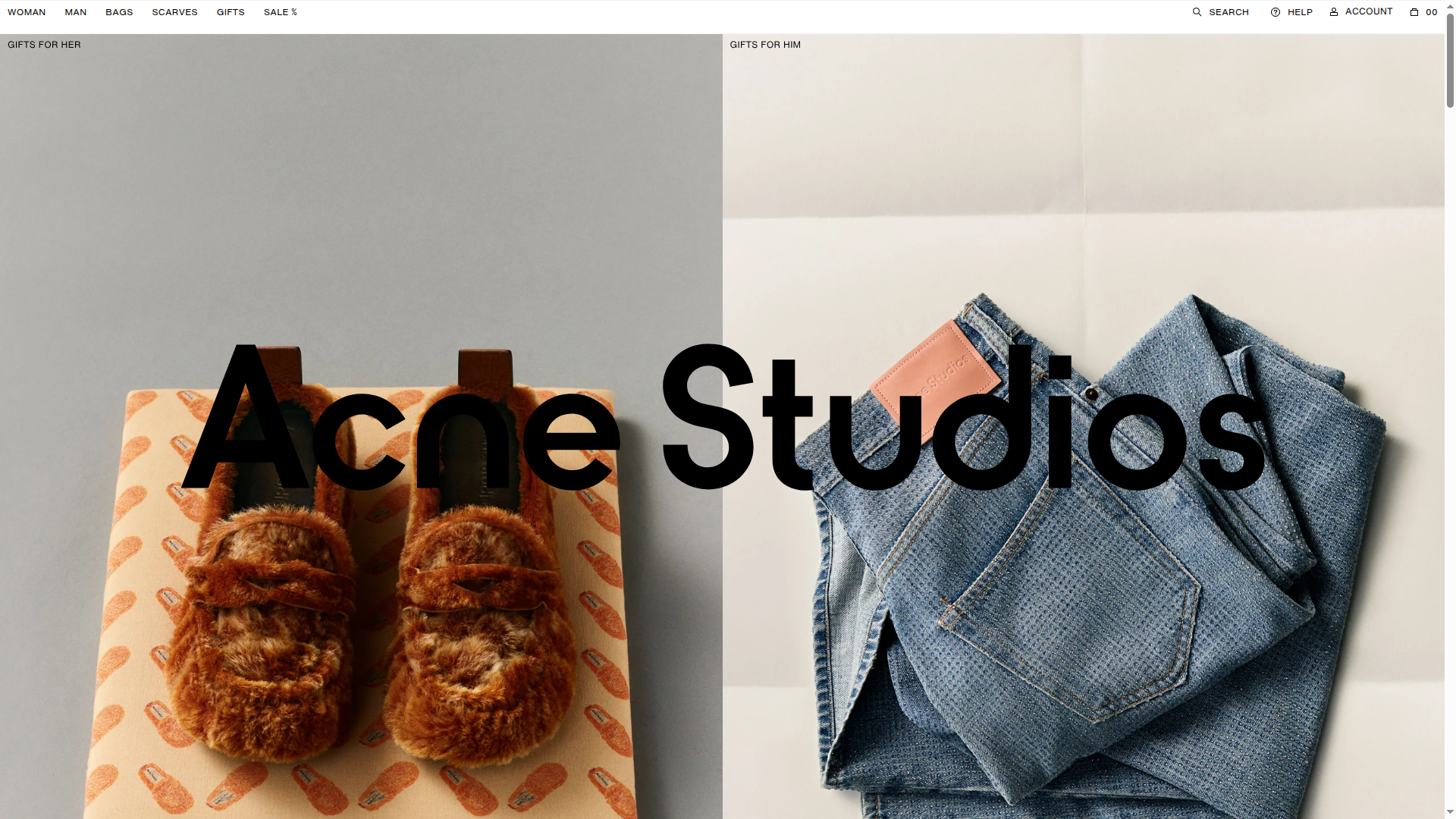 Acne Studios website