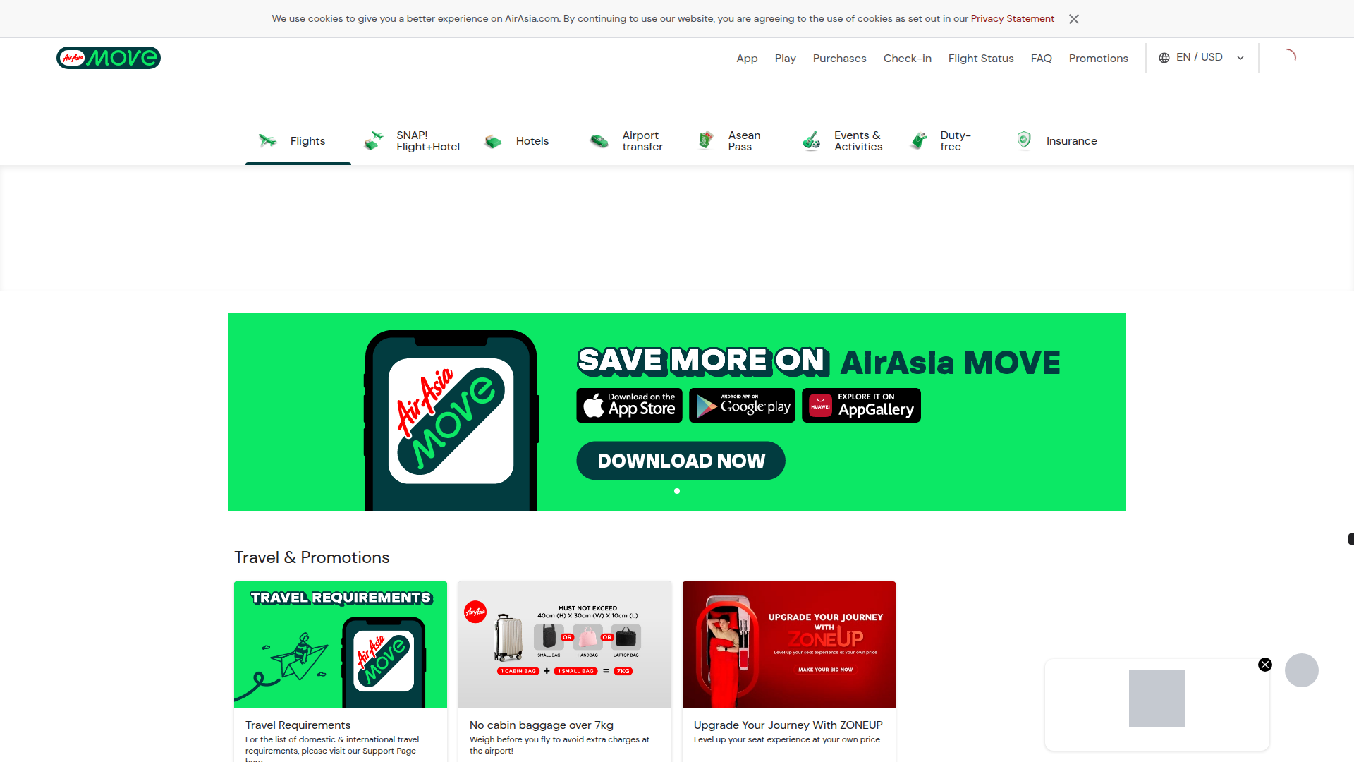 AirAsia website