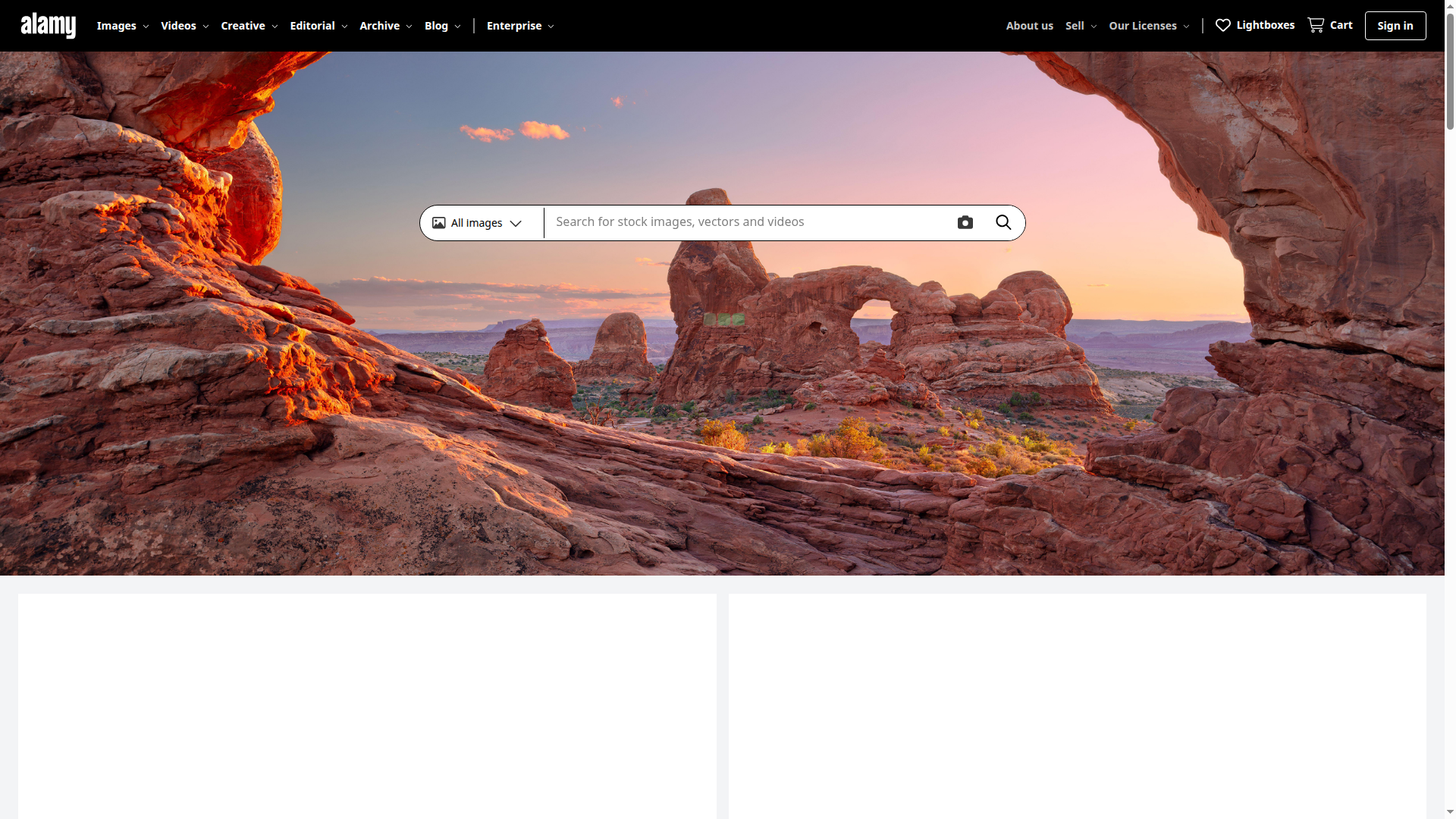 Alamy Limited website