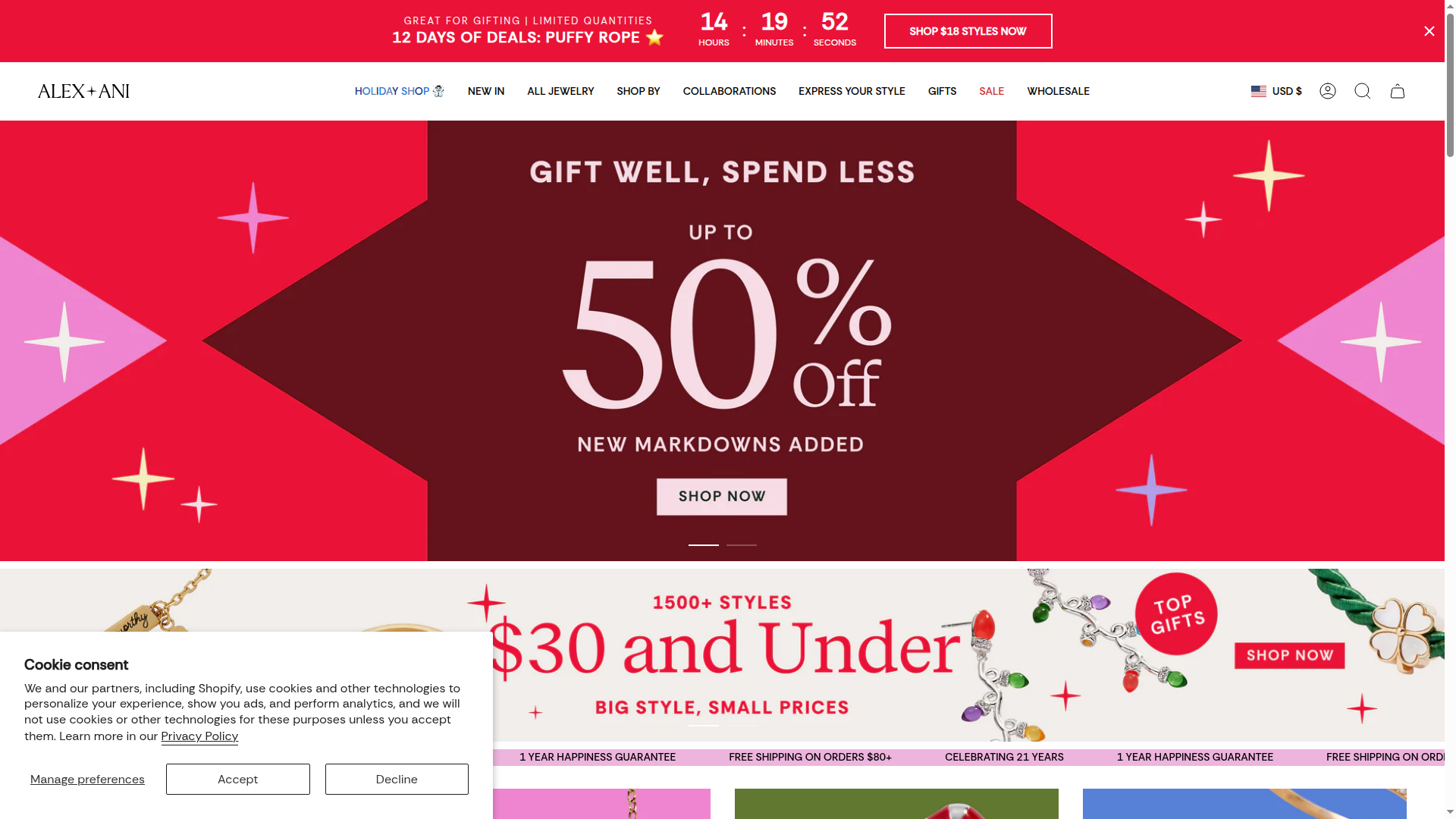 Alex and Ani website