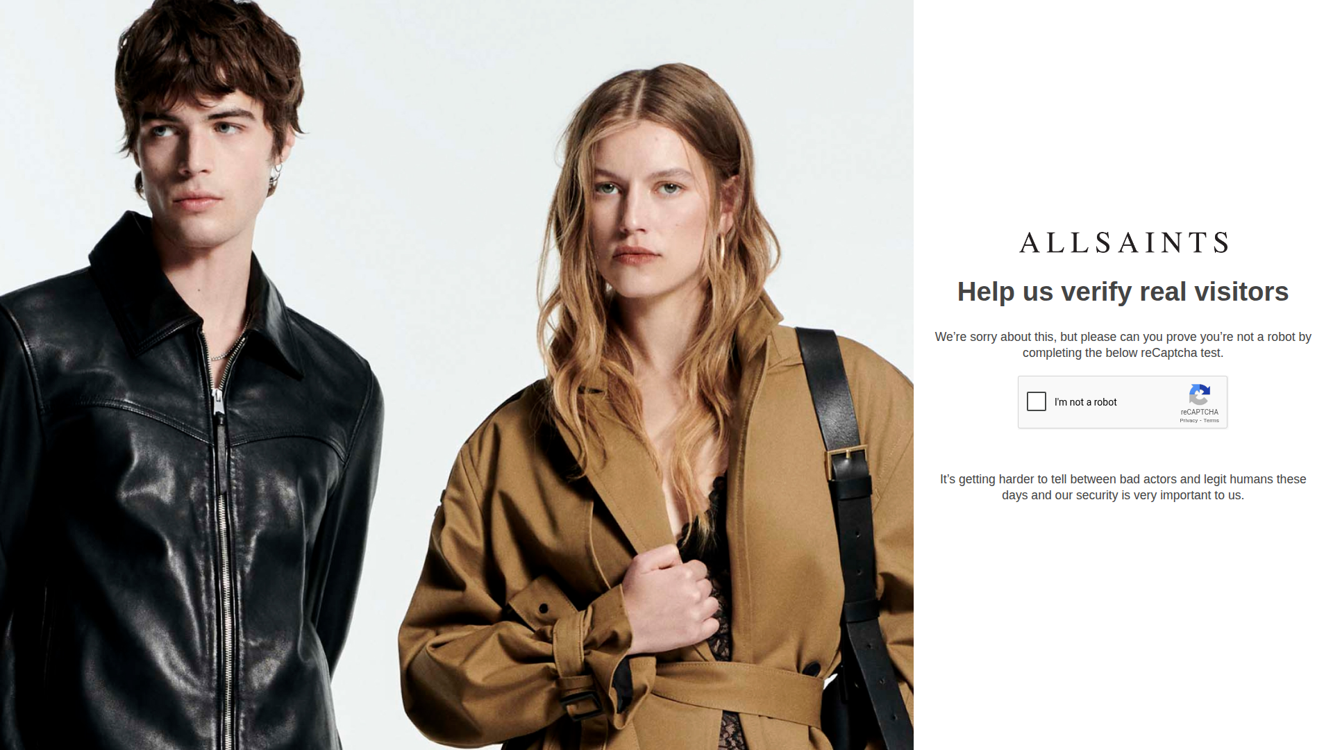 AllSaints website
