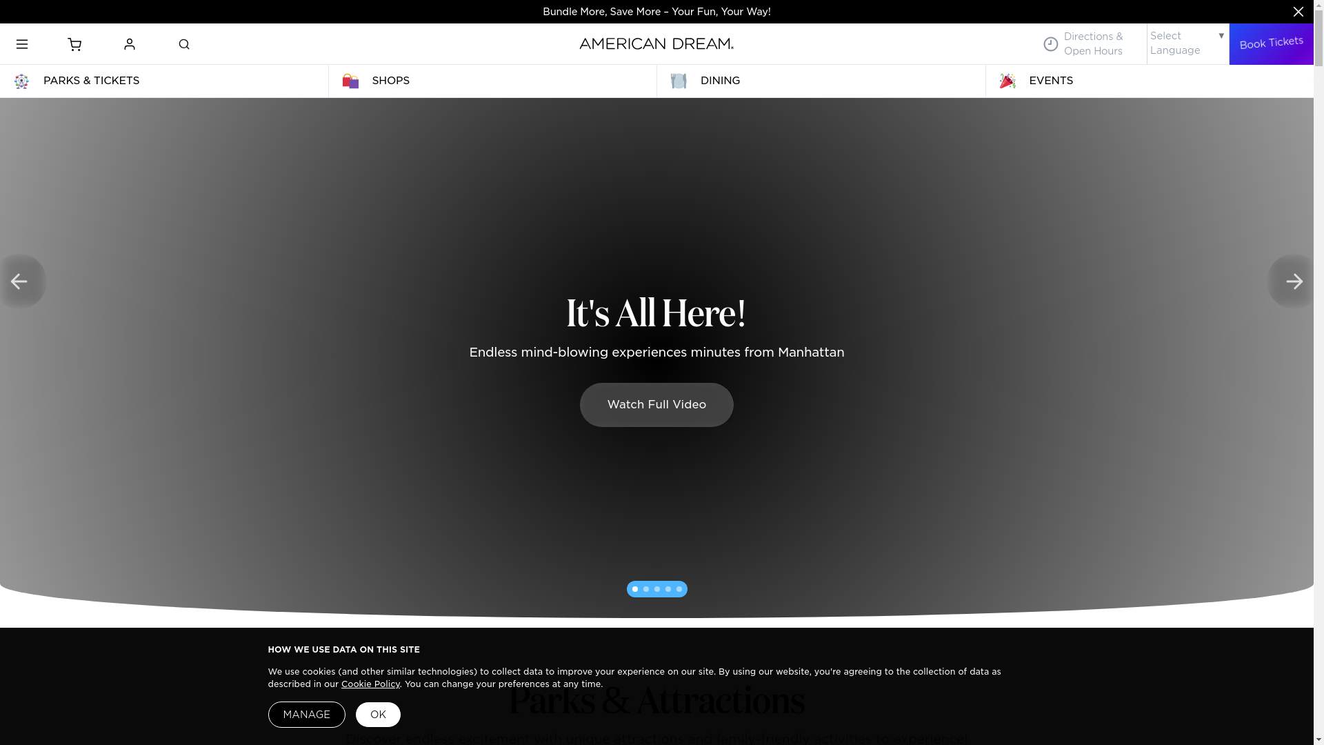 American Dream website