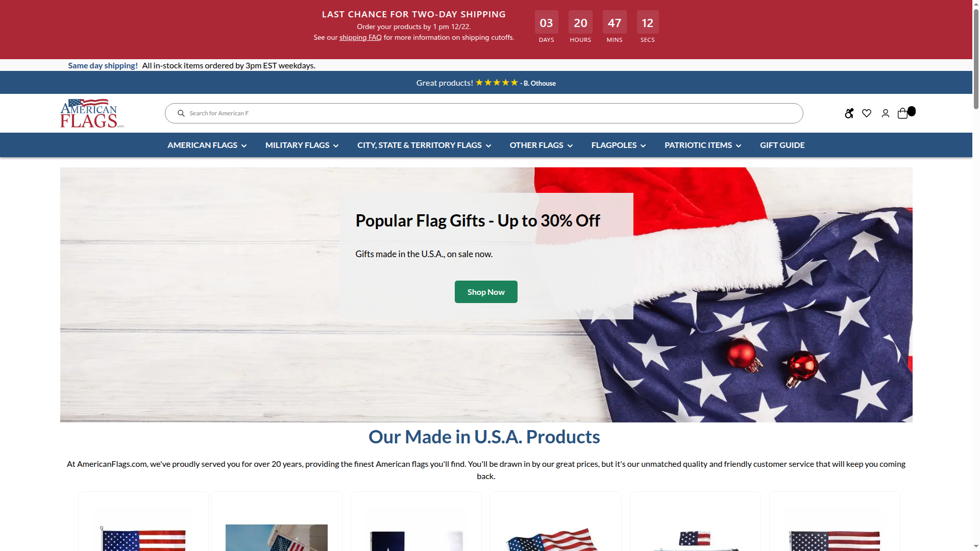 americanflags.com website