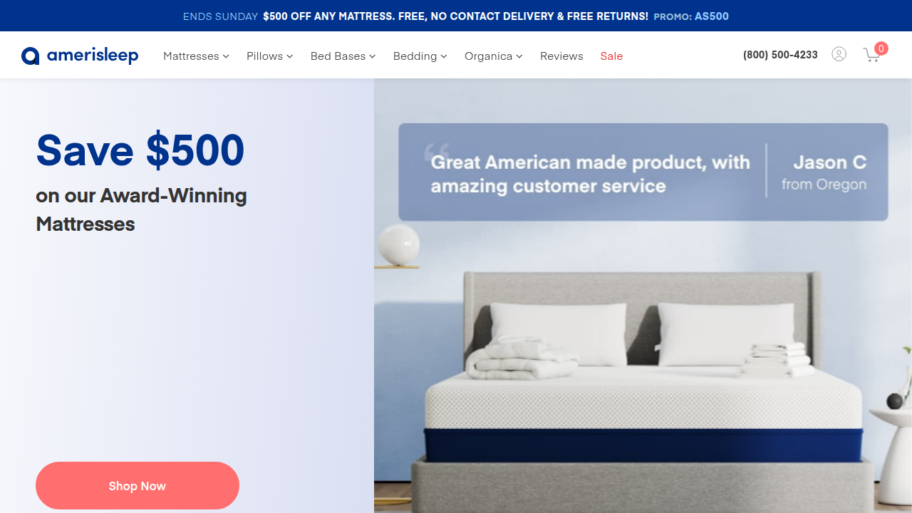 Amerisleep website
