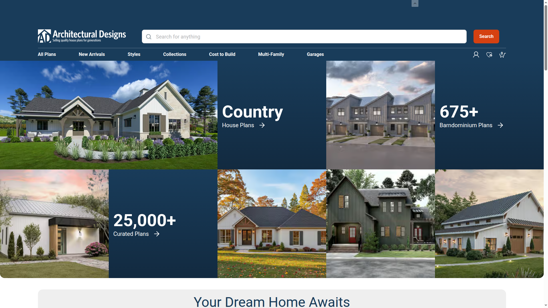 Architectural Designs website