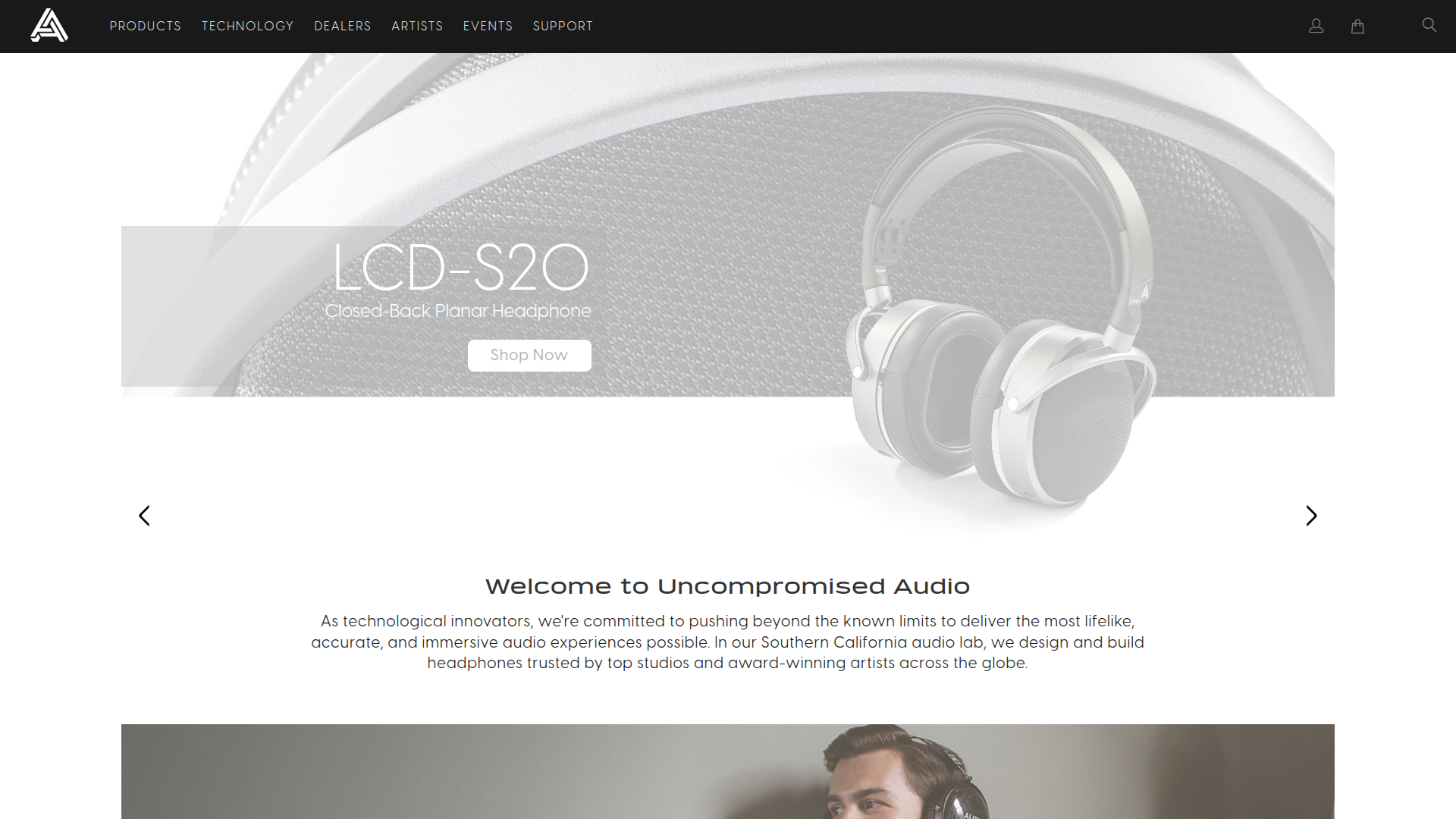 Audeze website