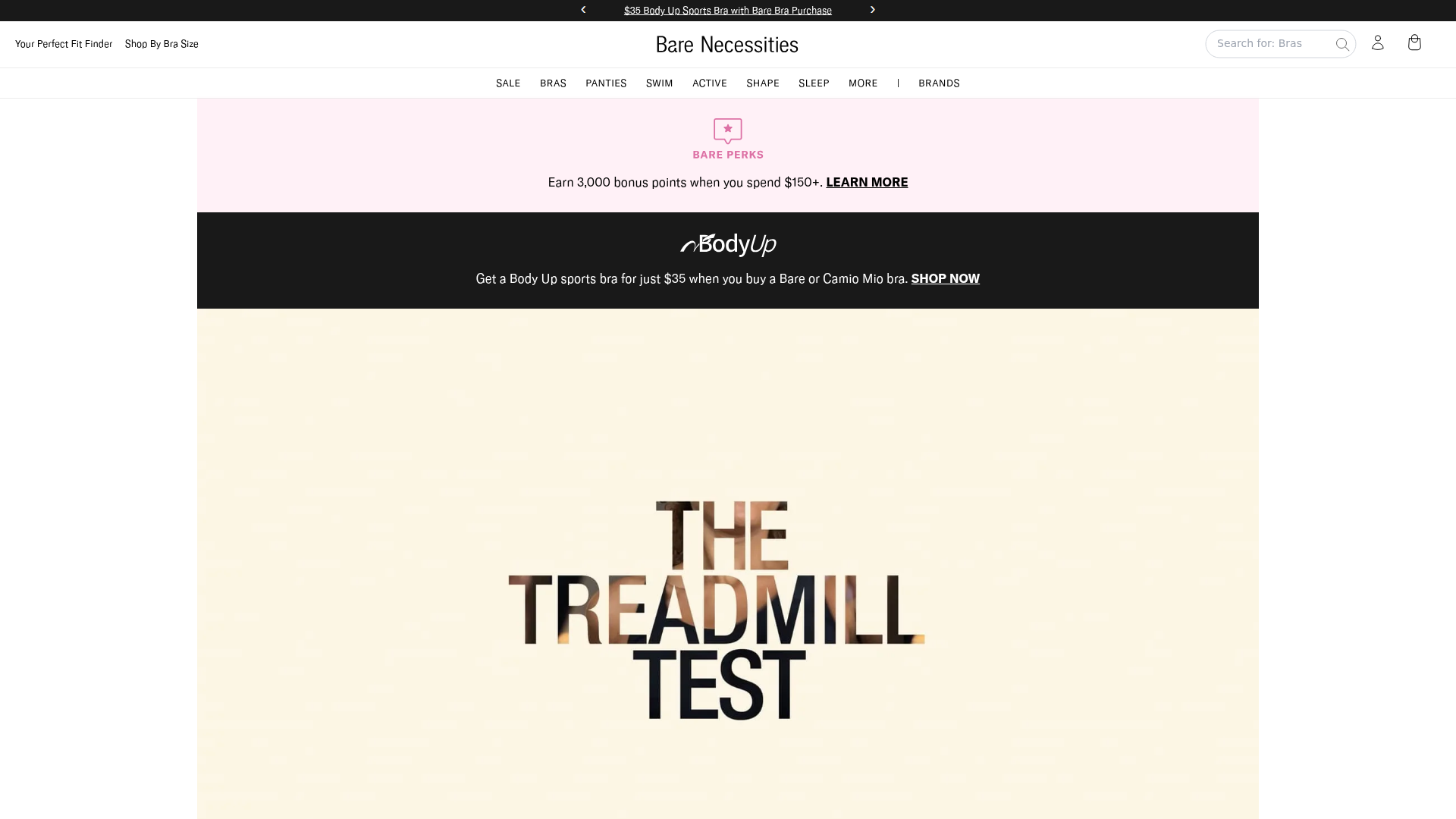 Bare Necessities website