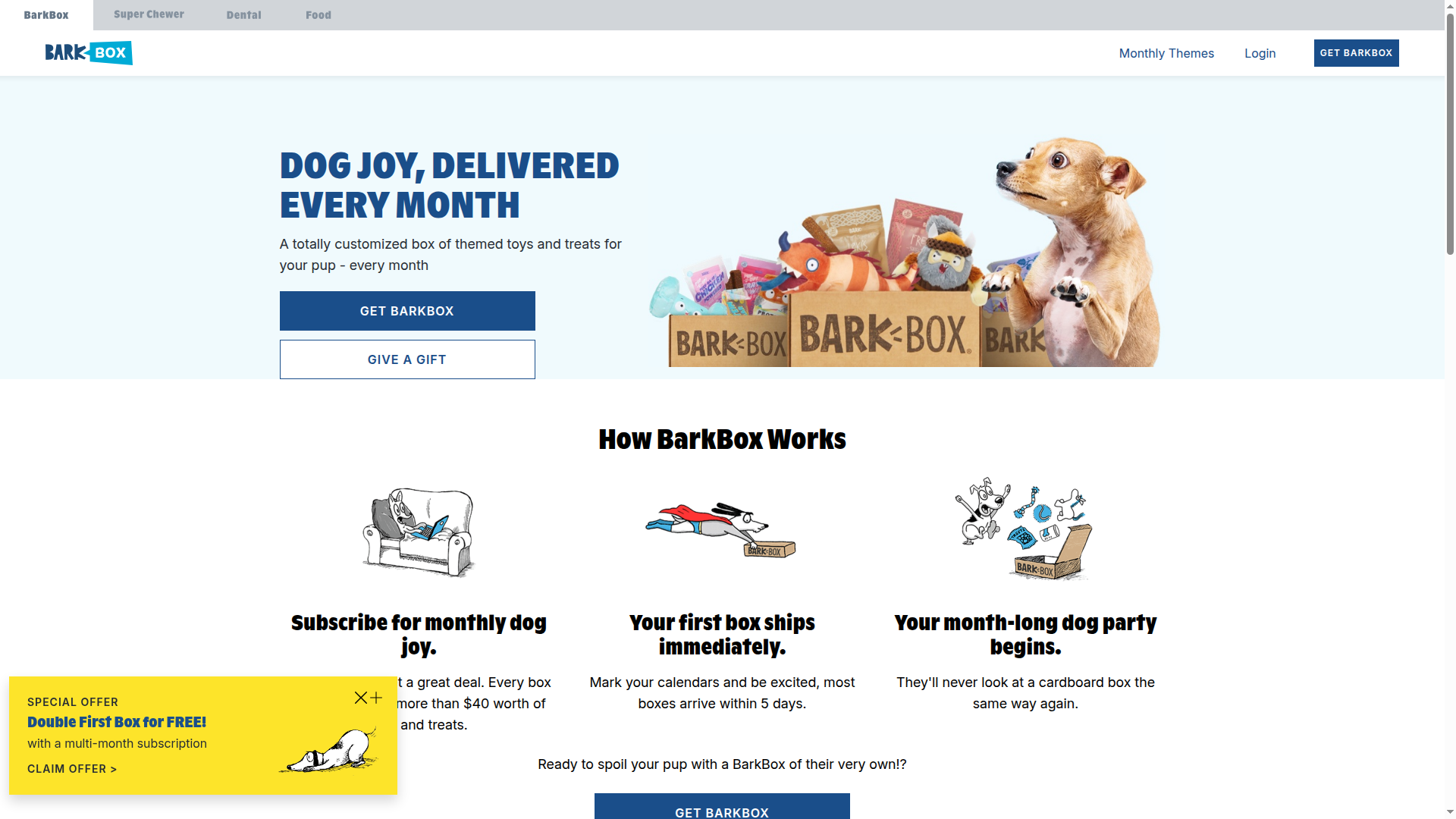 BarkBox website