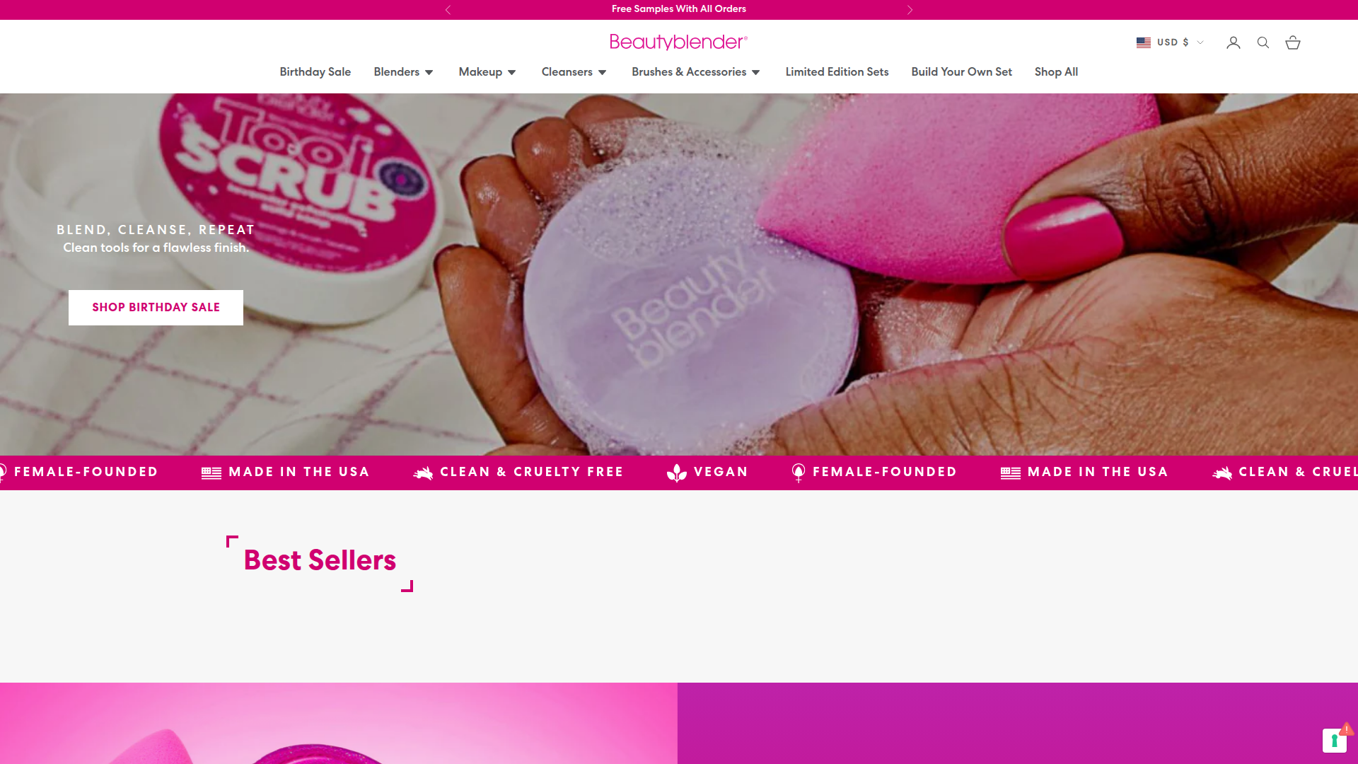 Beautyblender website