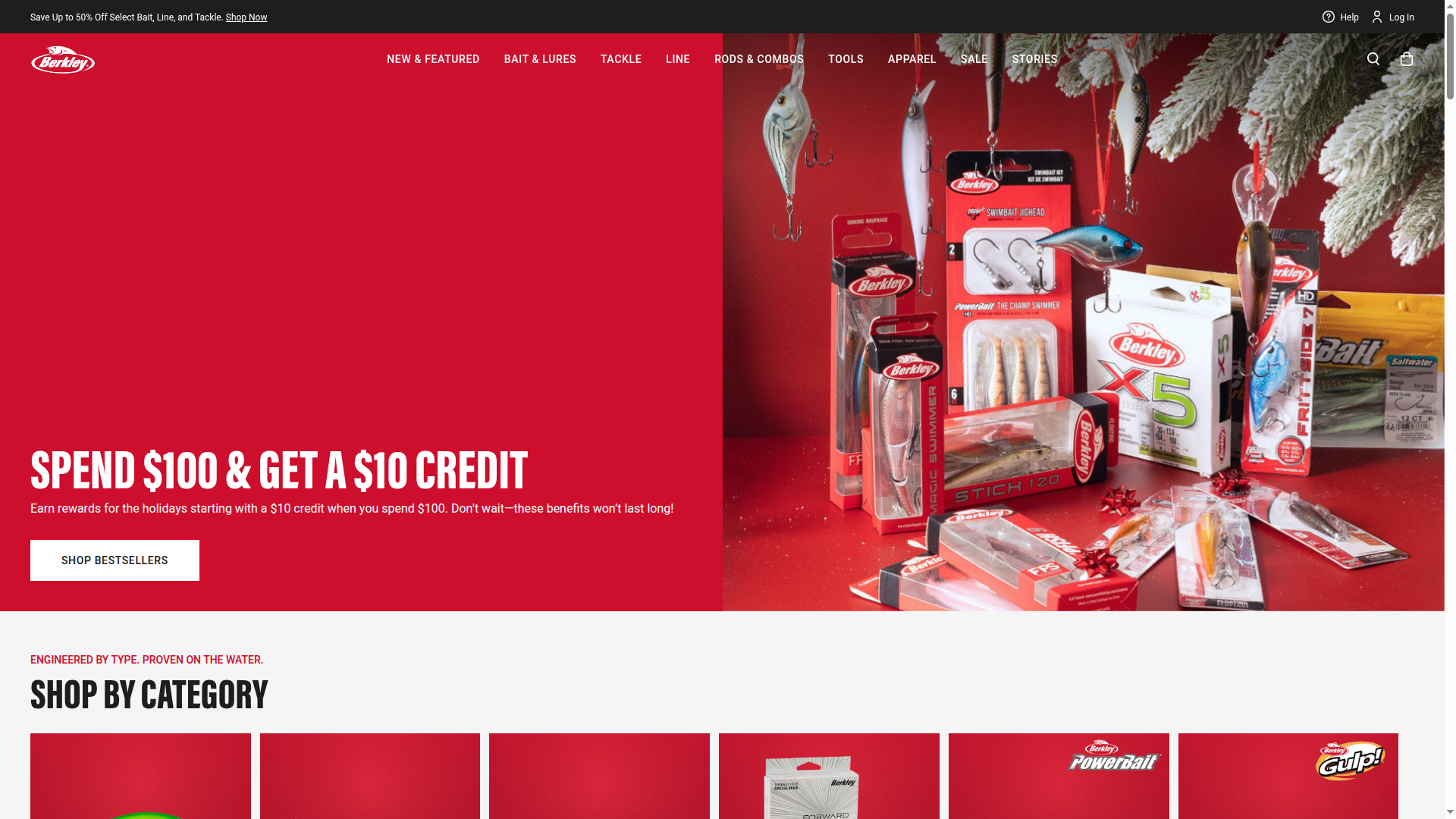 Berkley Fishing website