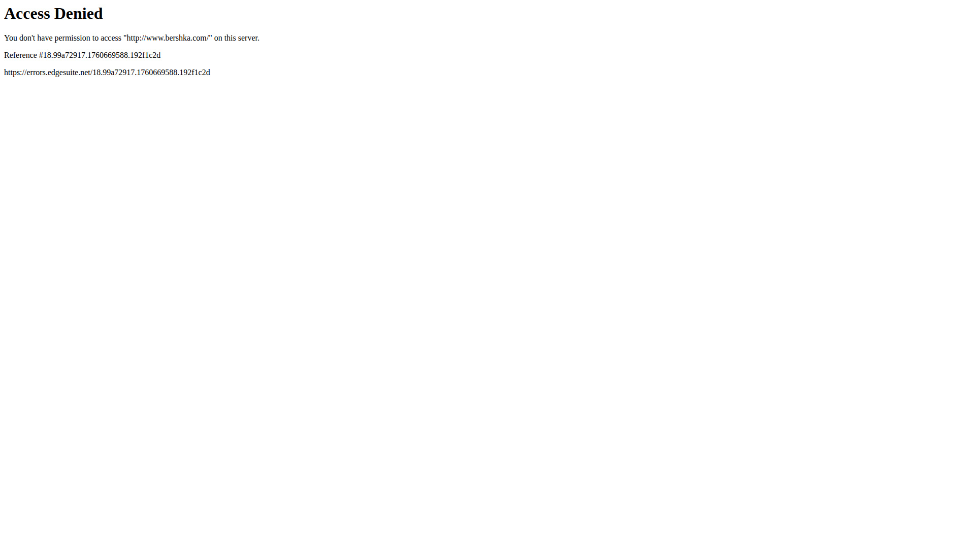 Bershka website