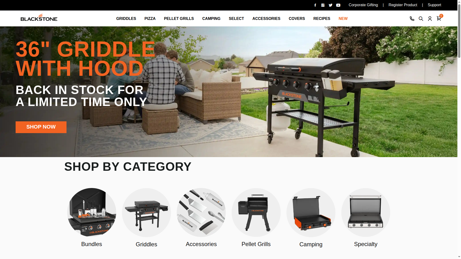 Blackstone Products website