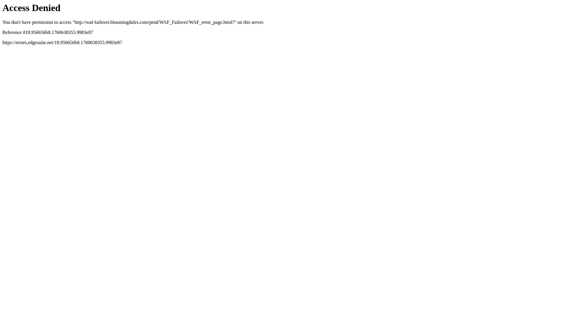 Bloomingdale's website