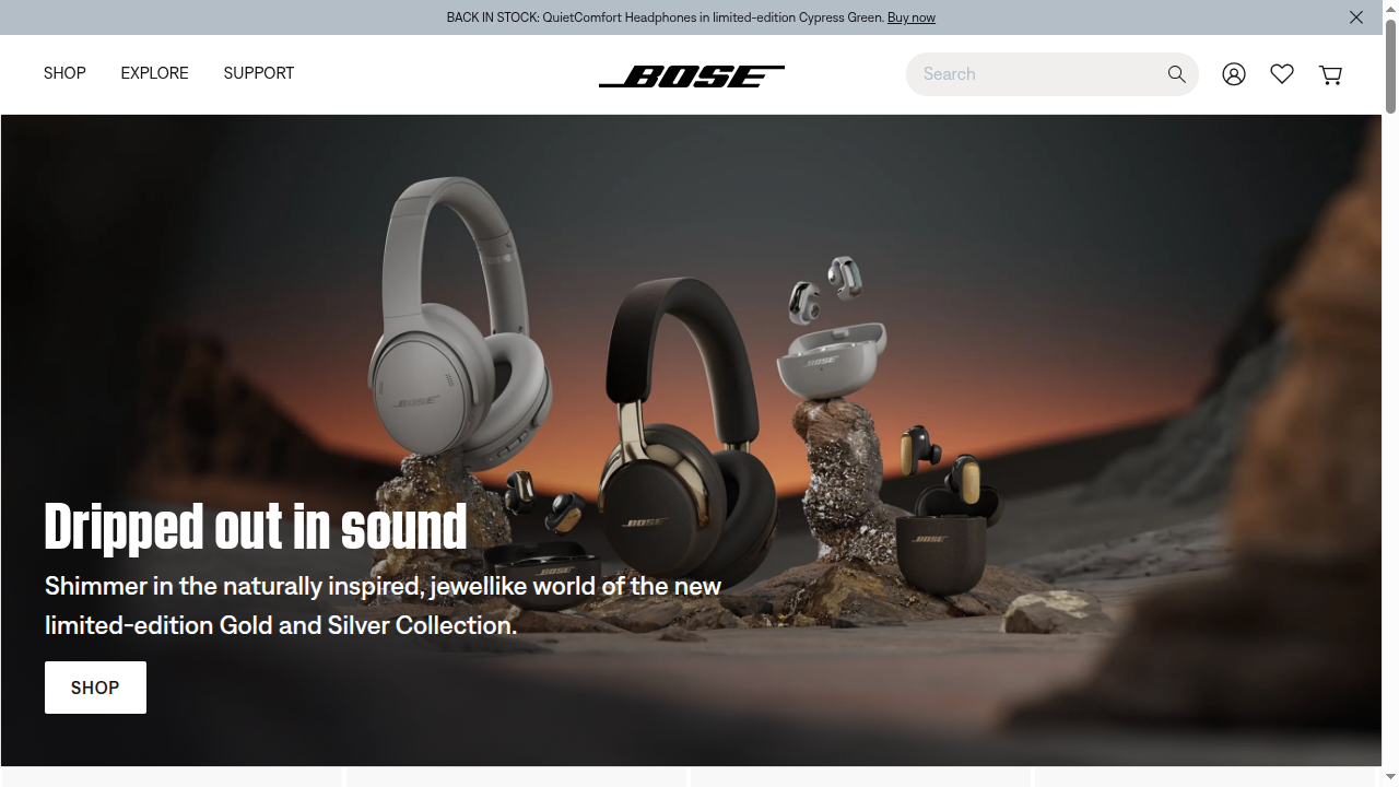 Bose website