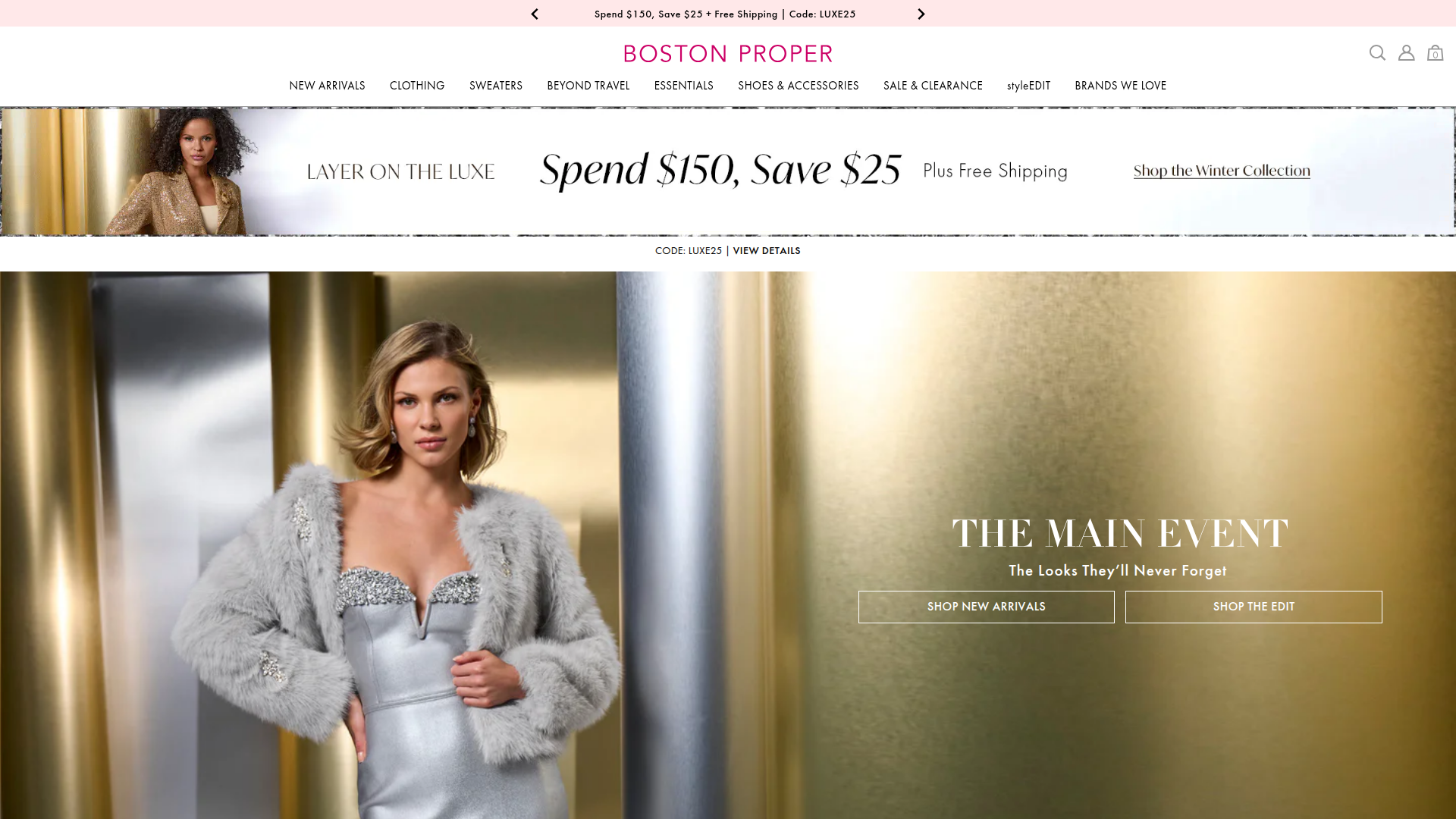 Boston Proper website