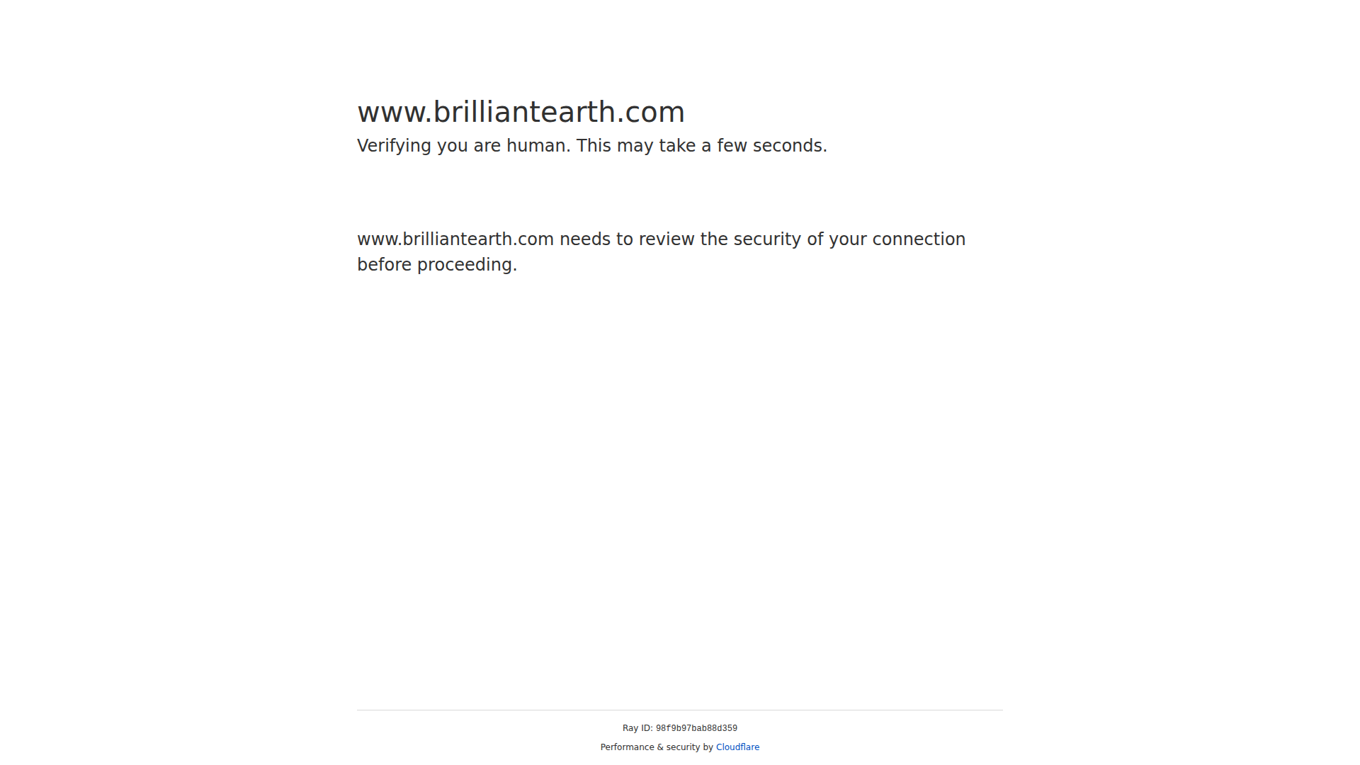 Brilliant Earth website