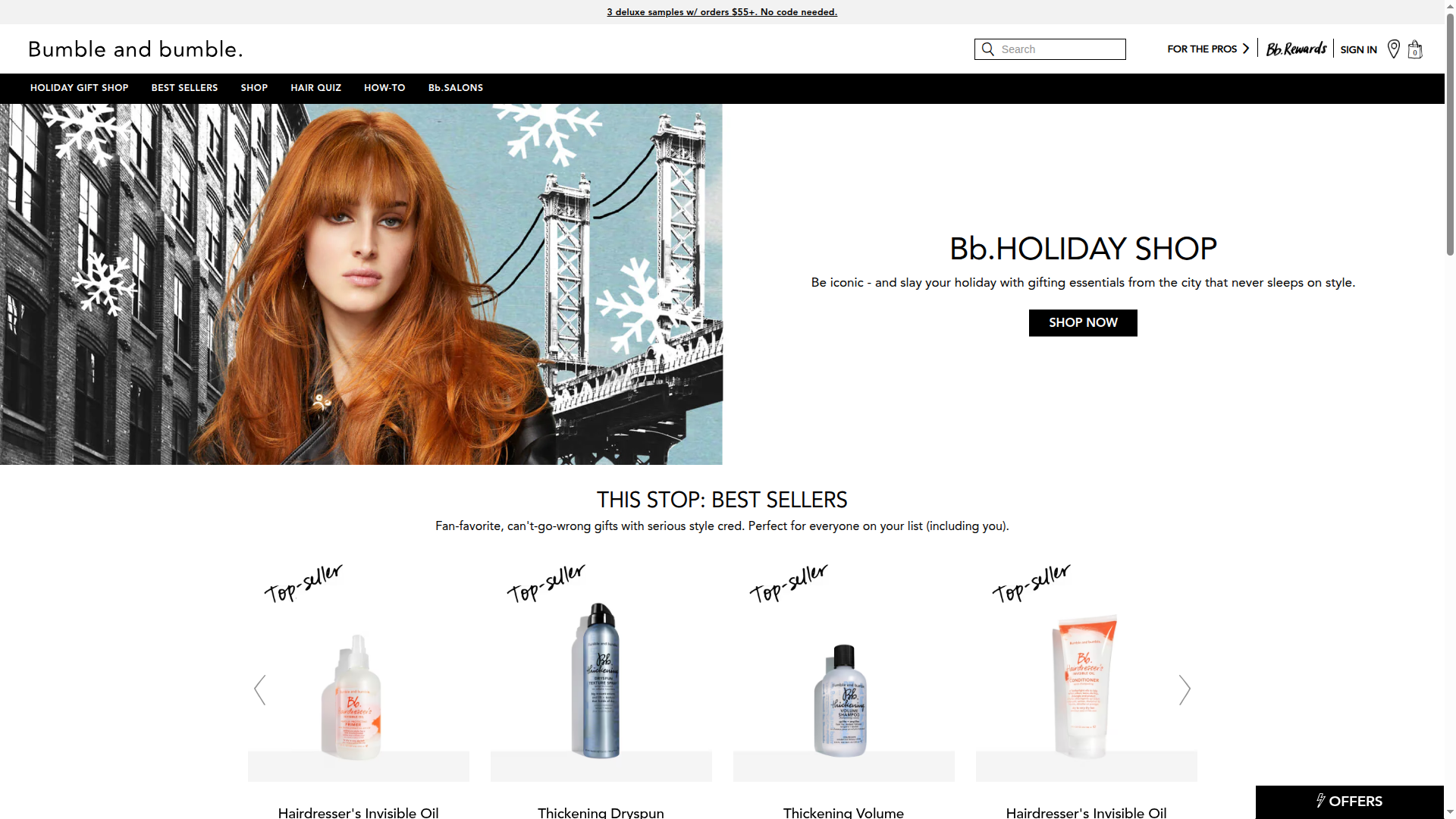 Bumble and Bumble website