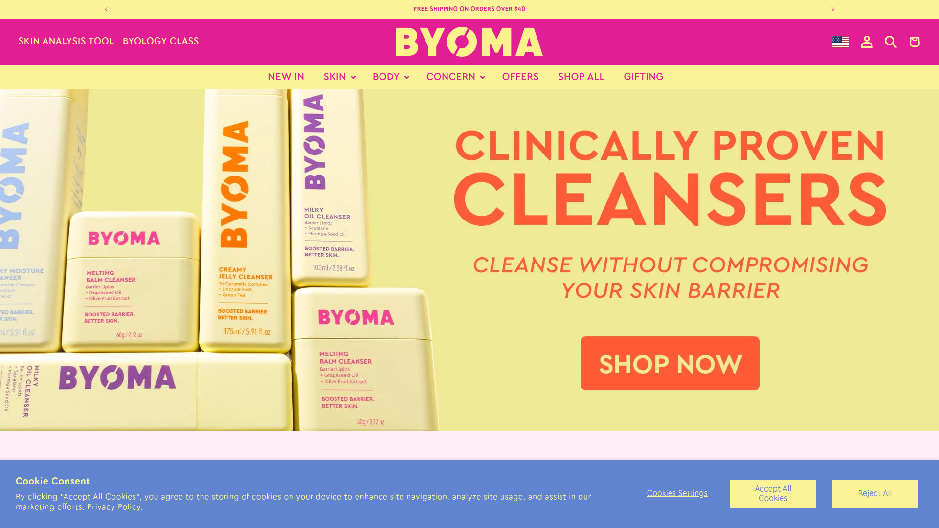 Byoma website