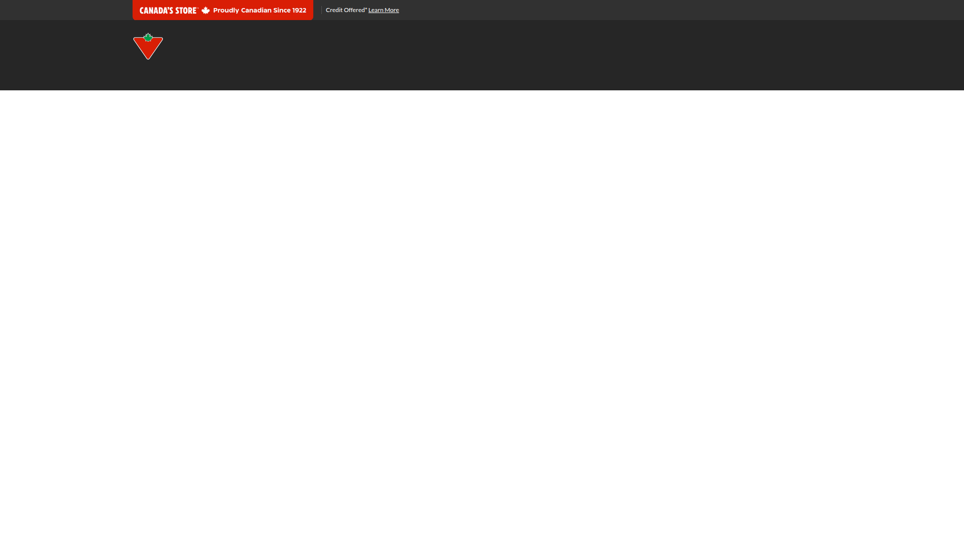 Canadian Tire website
