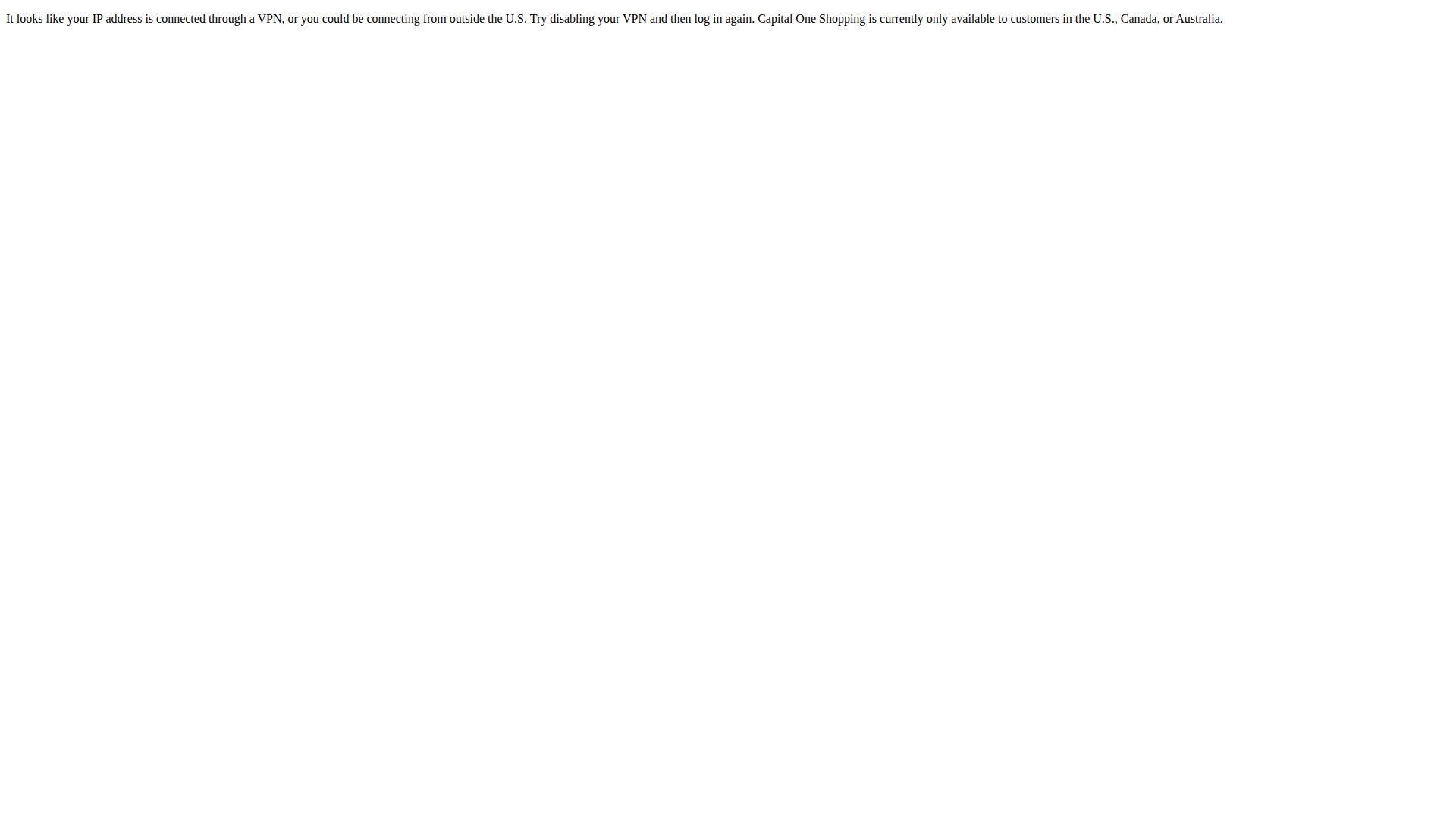 Capital One Shopping website