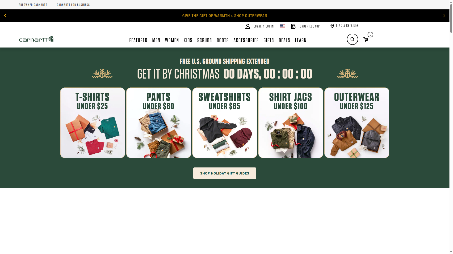 Carhartt website