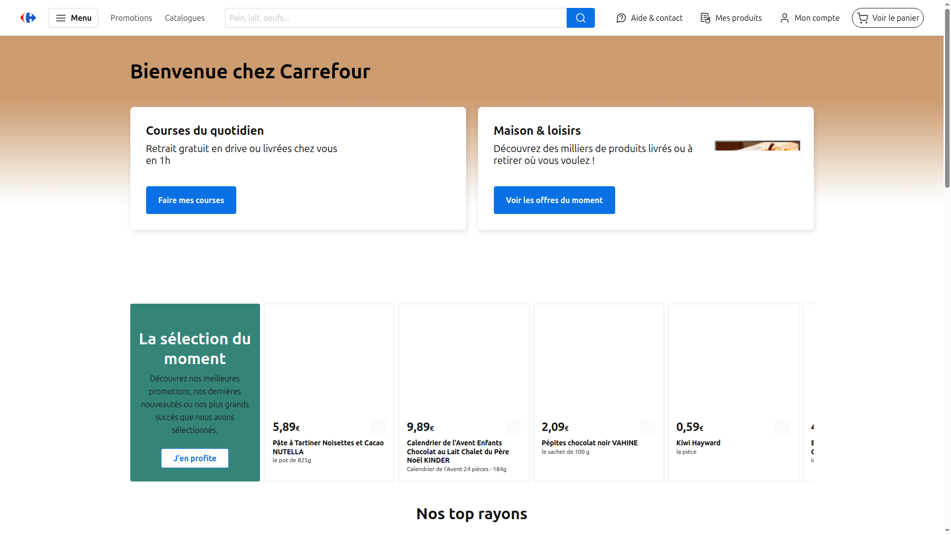 Carrefour Online website
