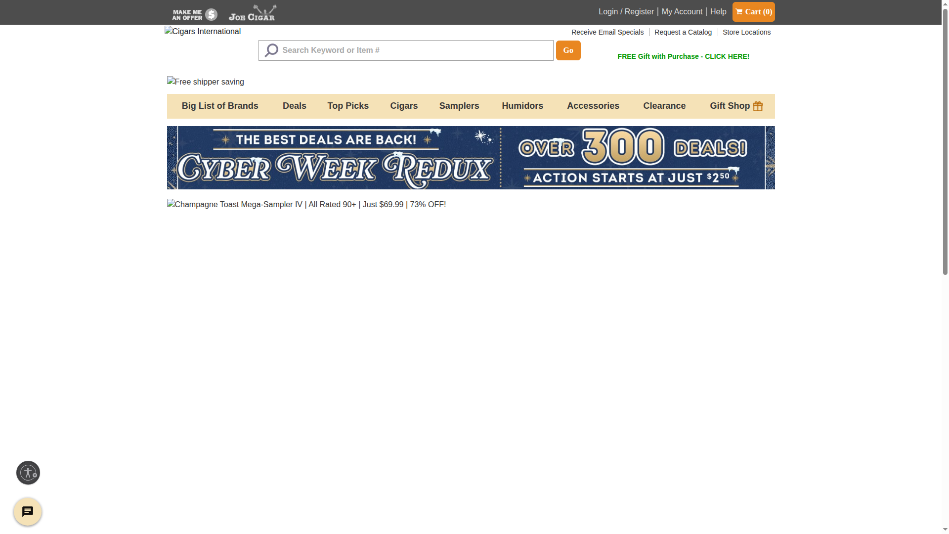 Cigars International Inc. website