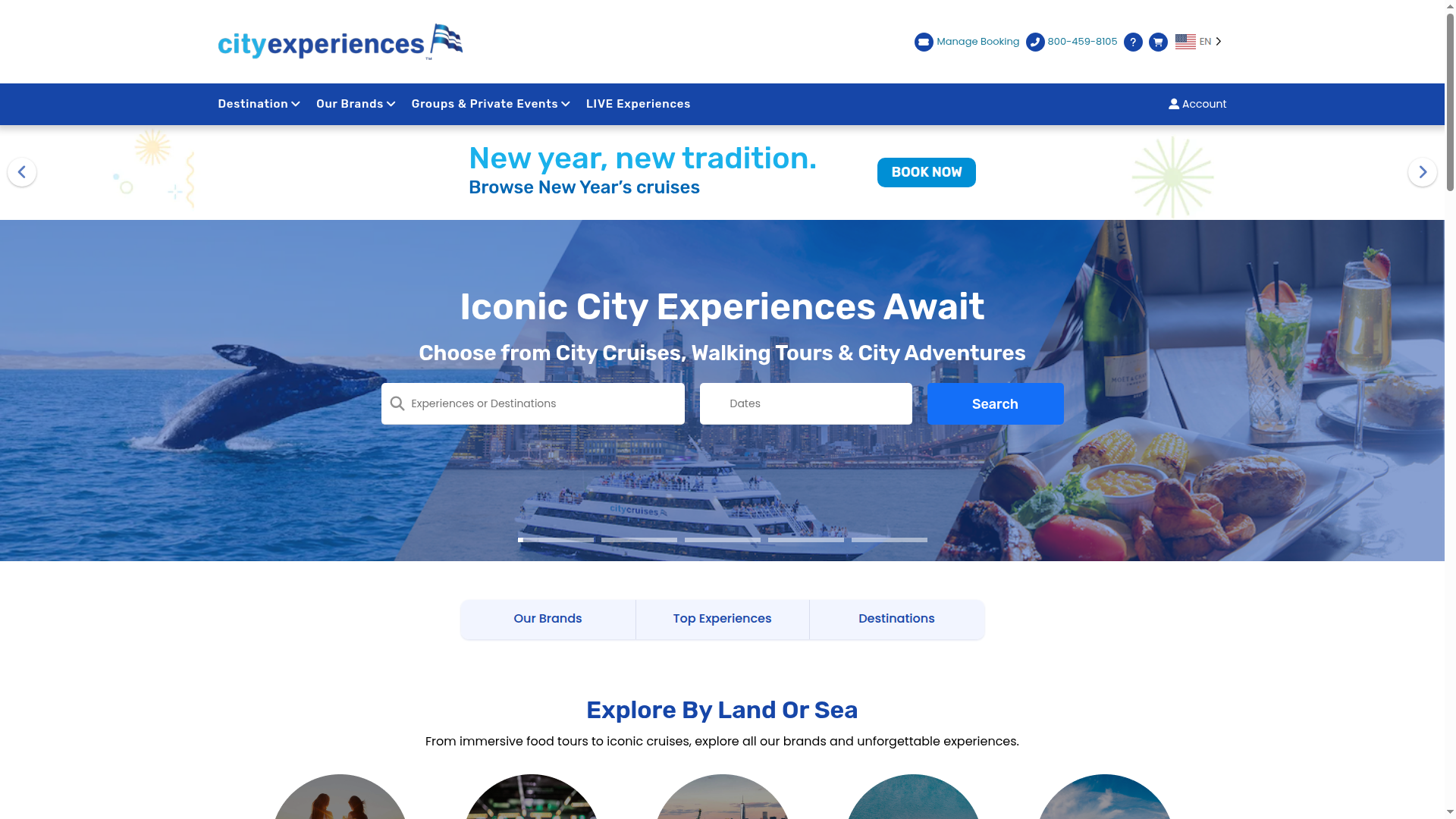 City Experiences website