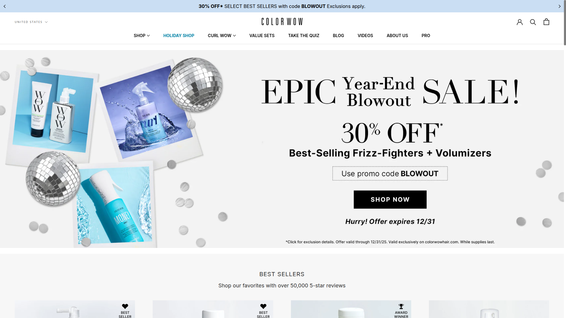 Color Wow Hair website