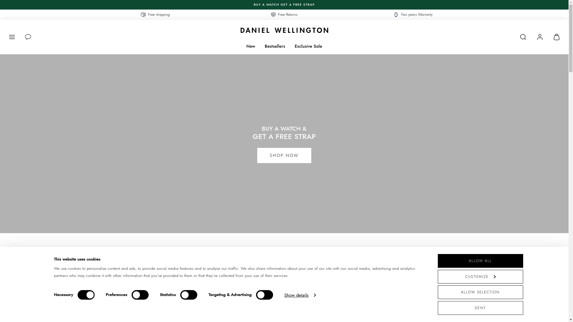 Daniel Wellington website