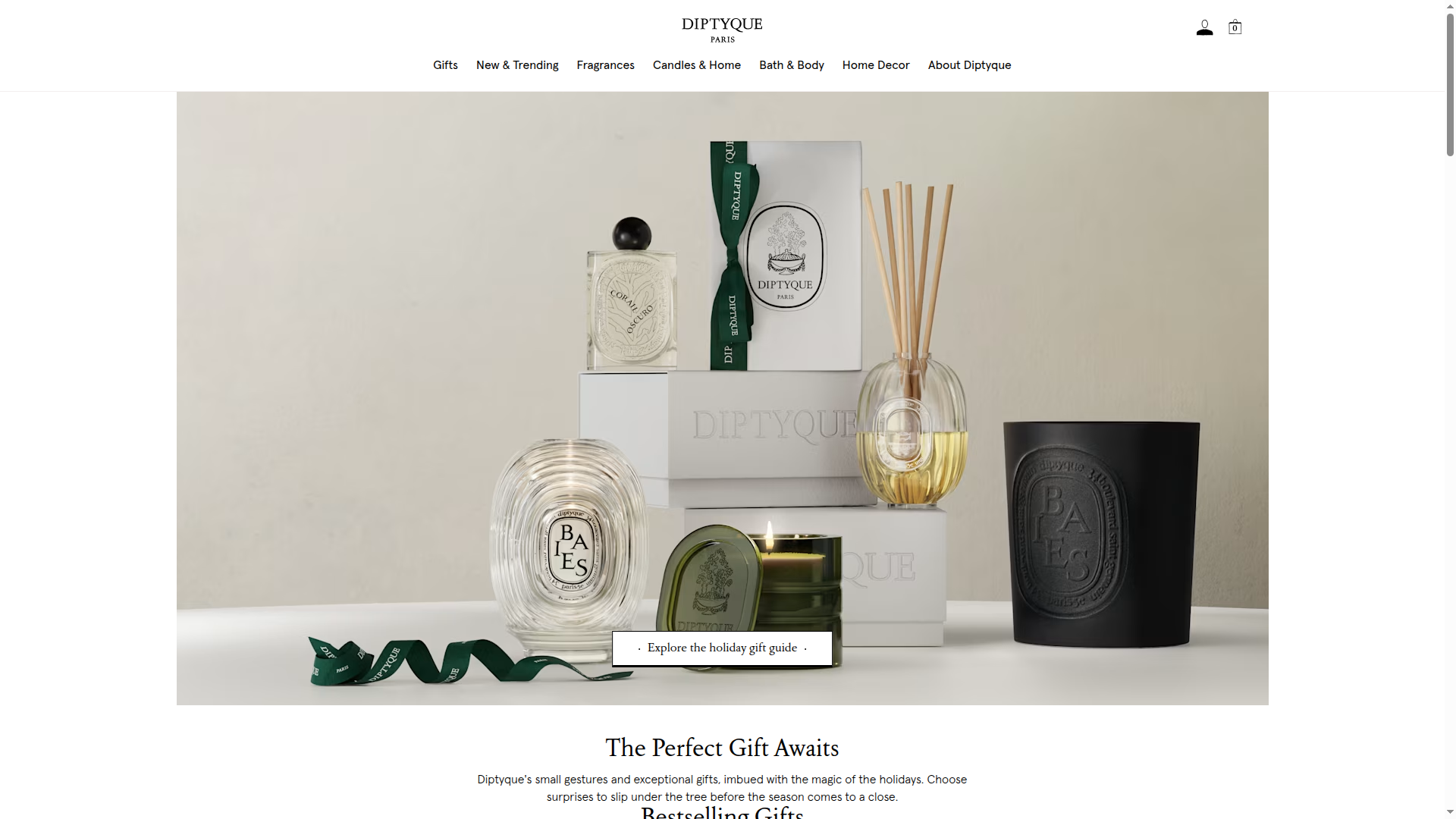 Diptyque Paris website