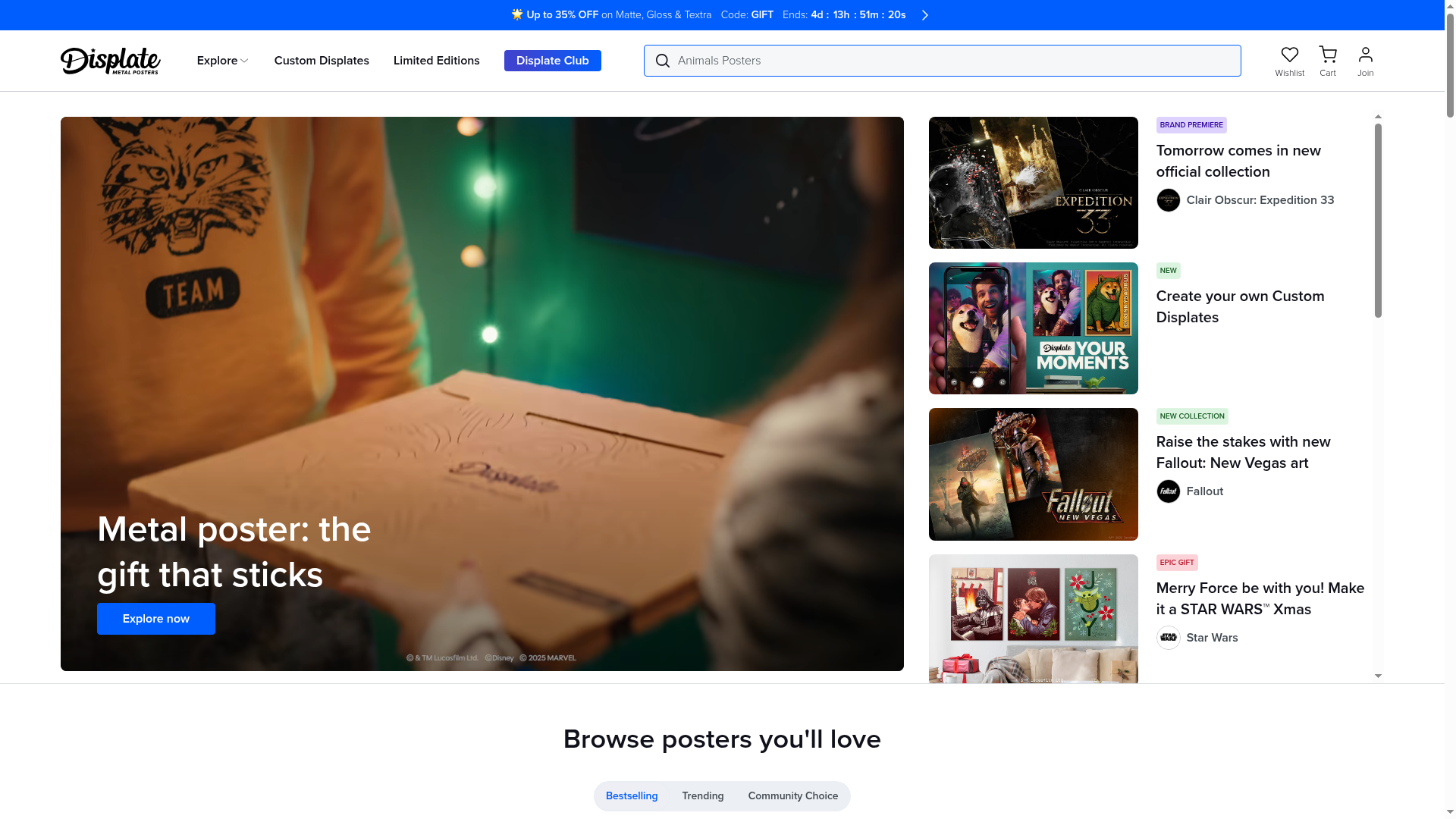 Displate.com website