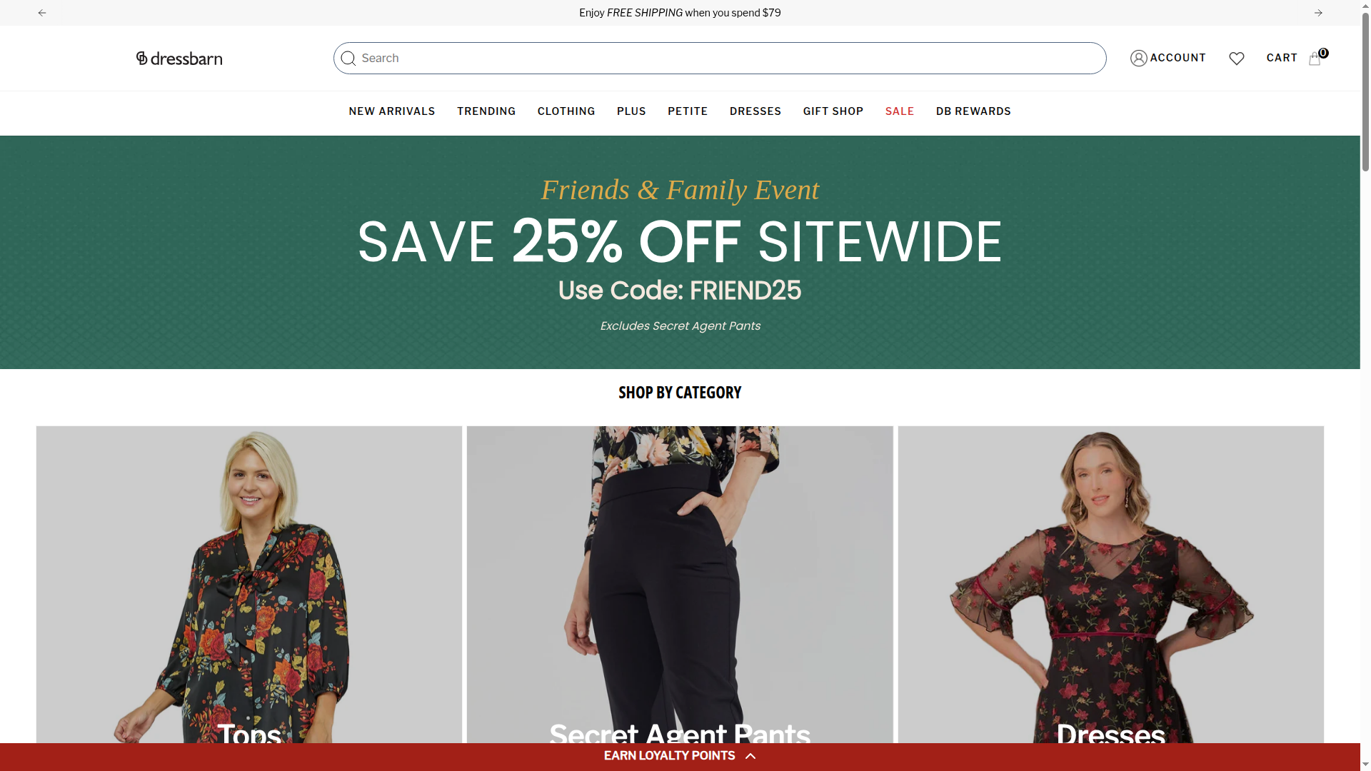 Dressbarn website