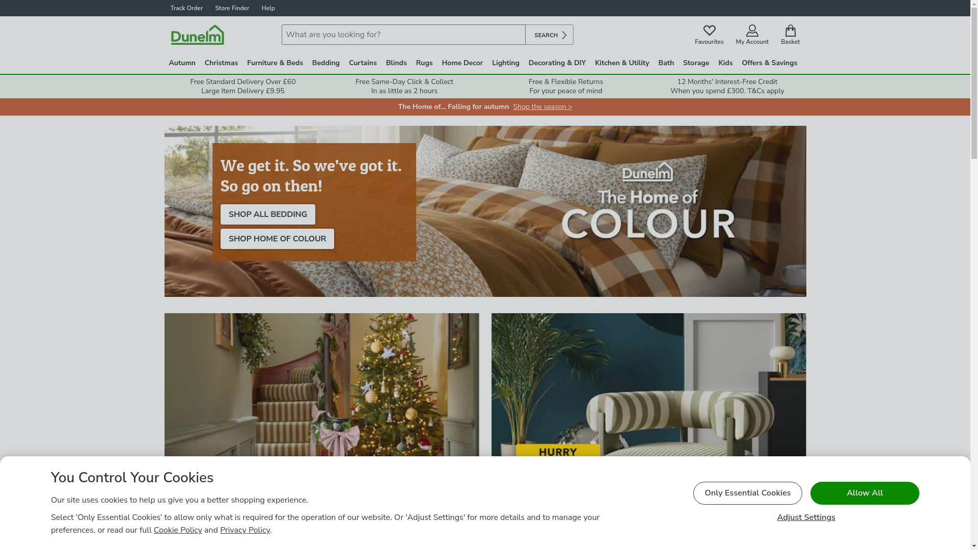 Dunelm website