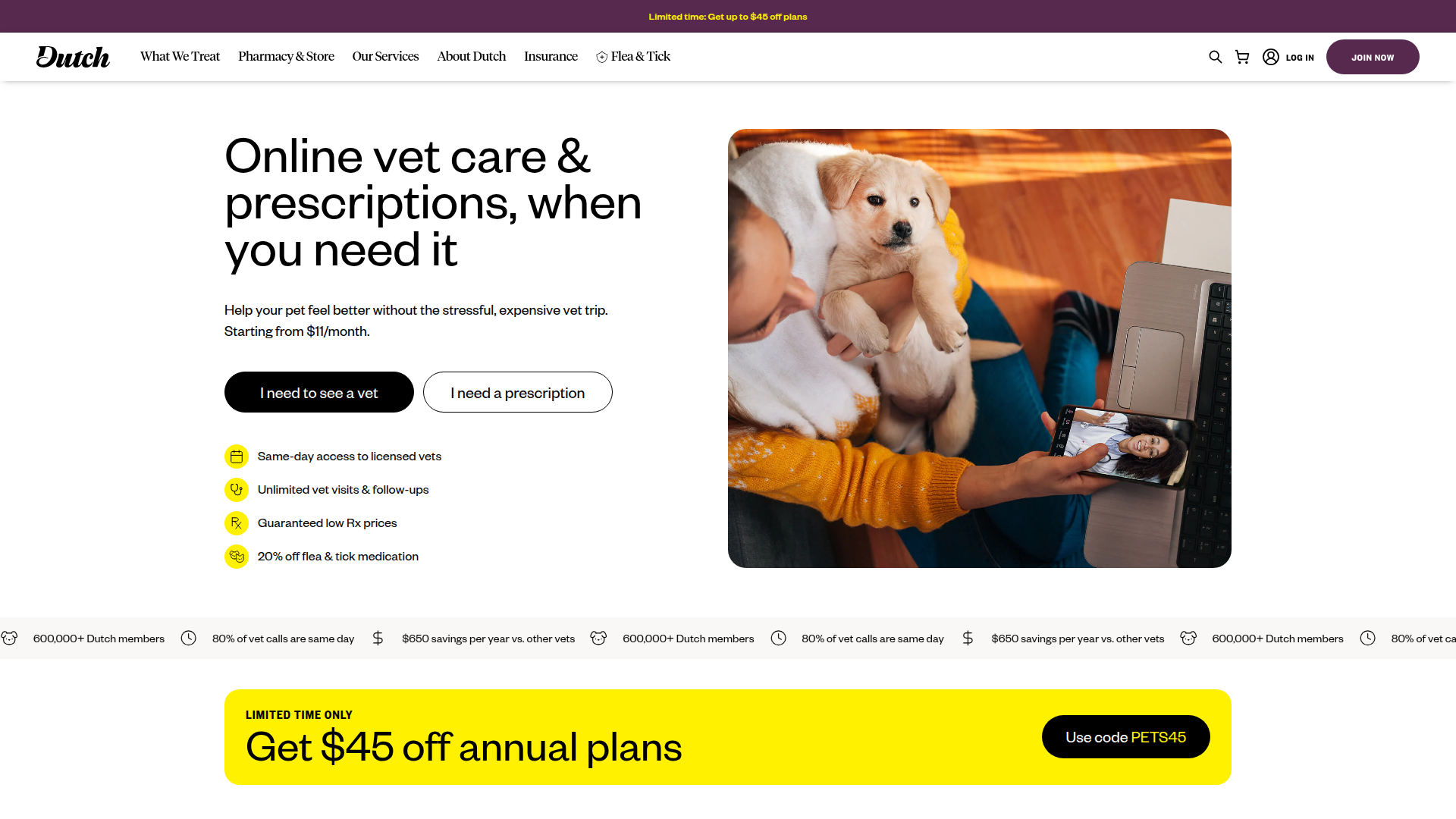 Dutch Pet, Inc. website
