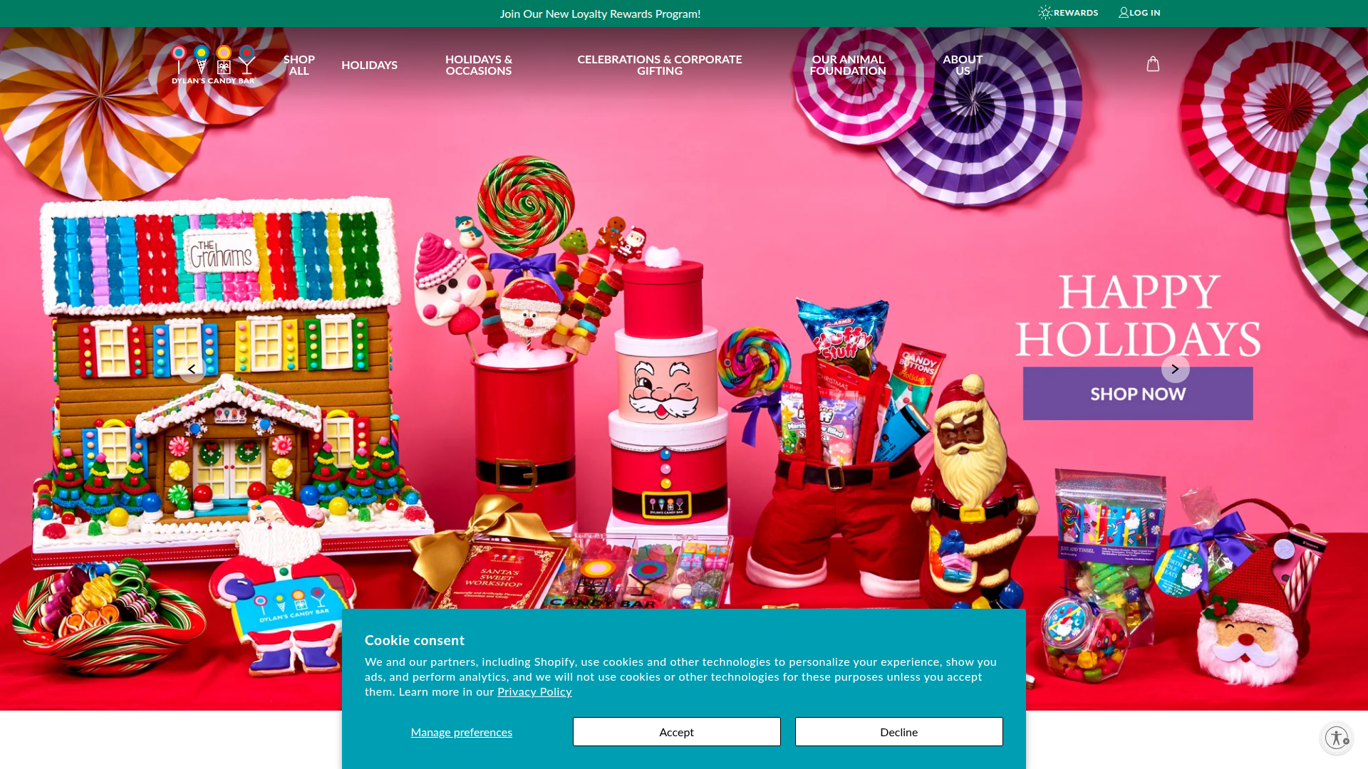 Dylan's Candy Bar website