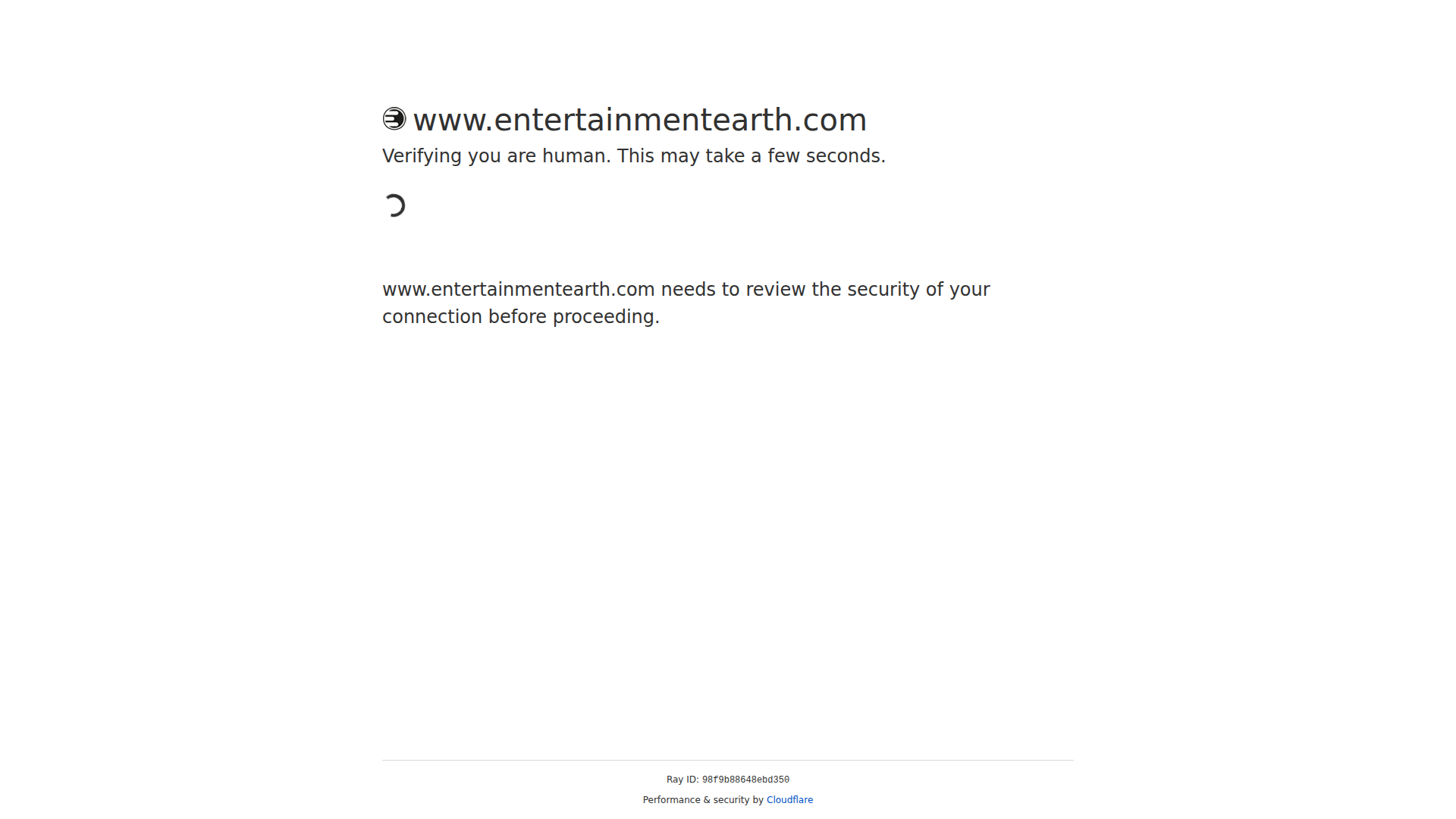 Entertainment Earth website