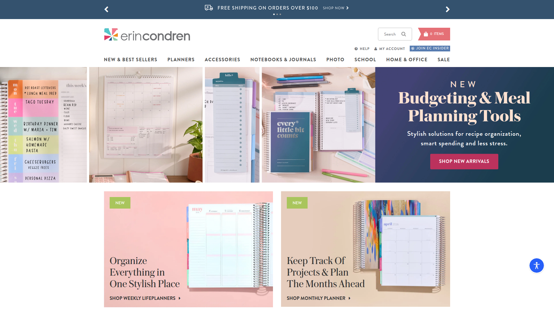 Erin Condren website