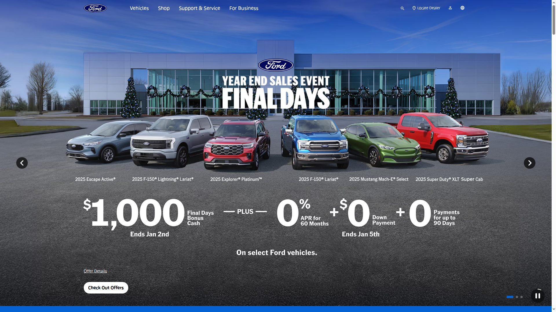 Ford Accessories website