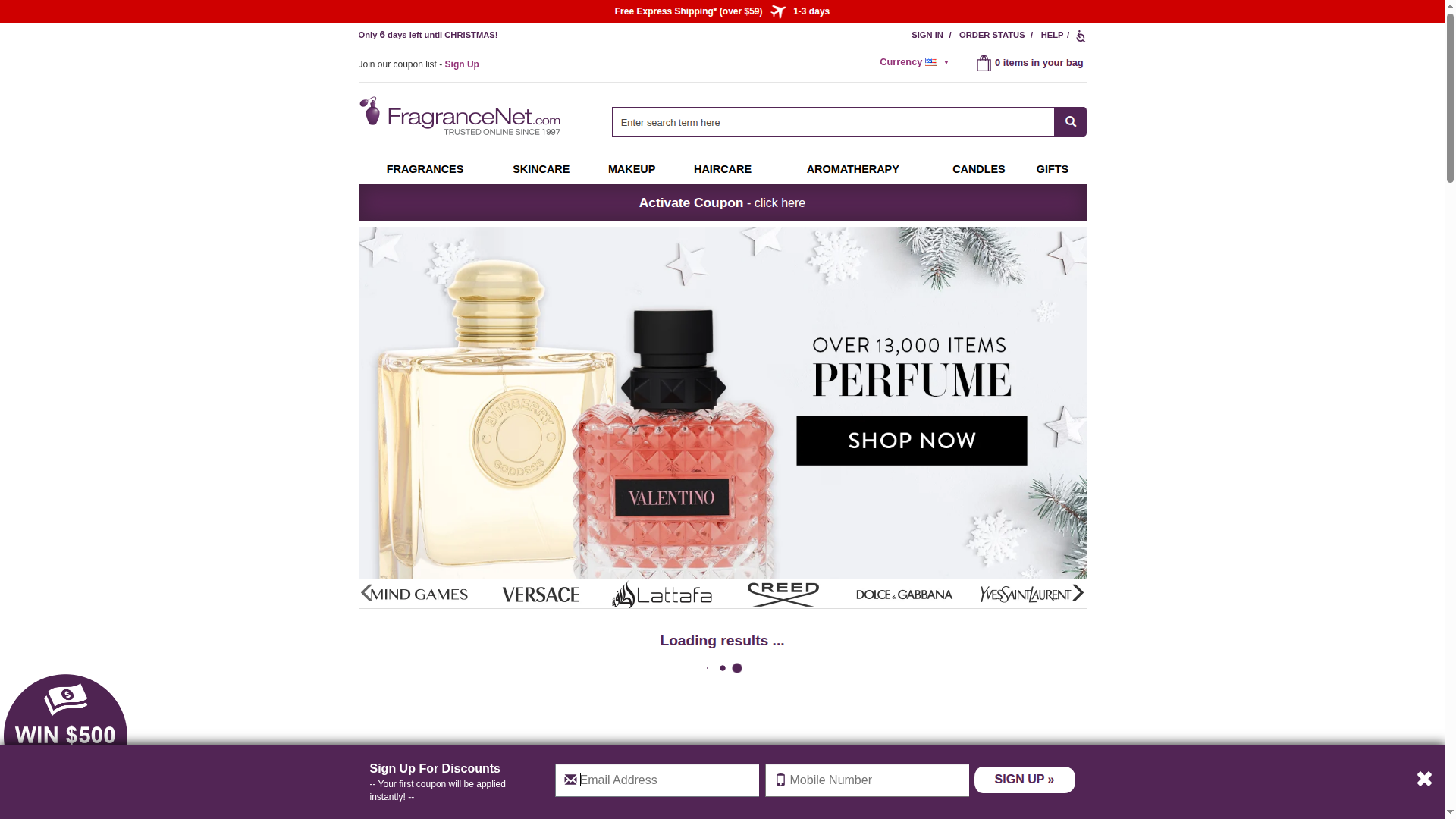 fragrancenet.com website