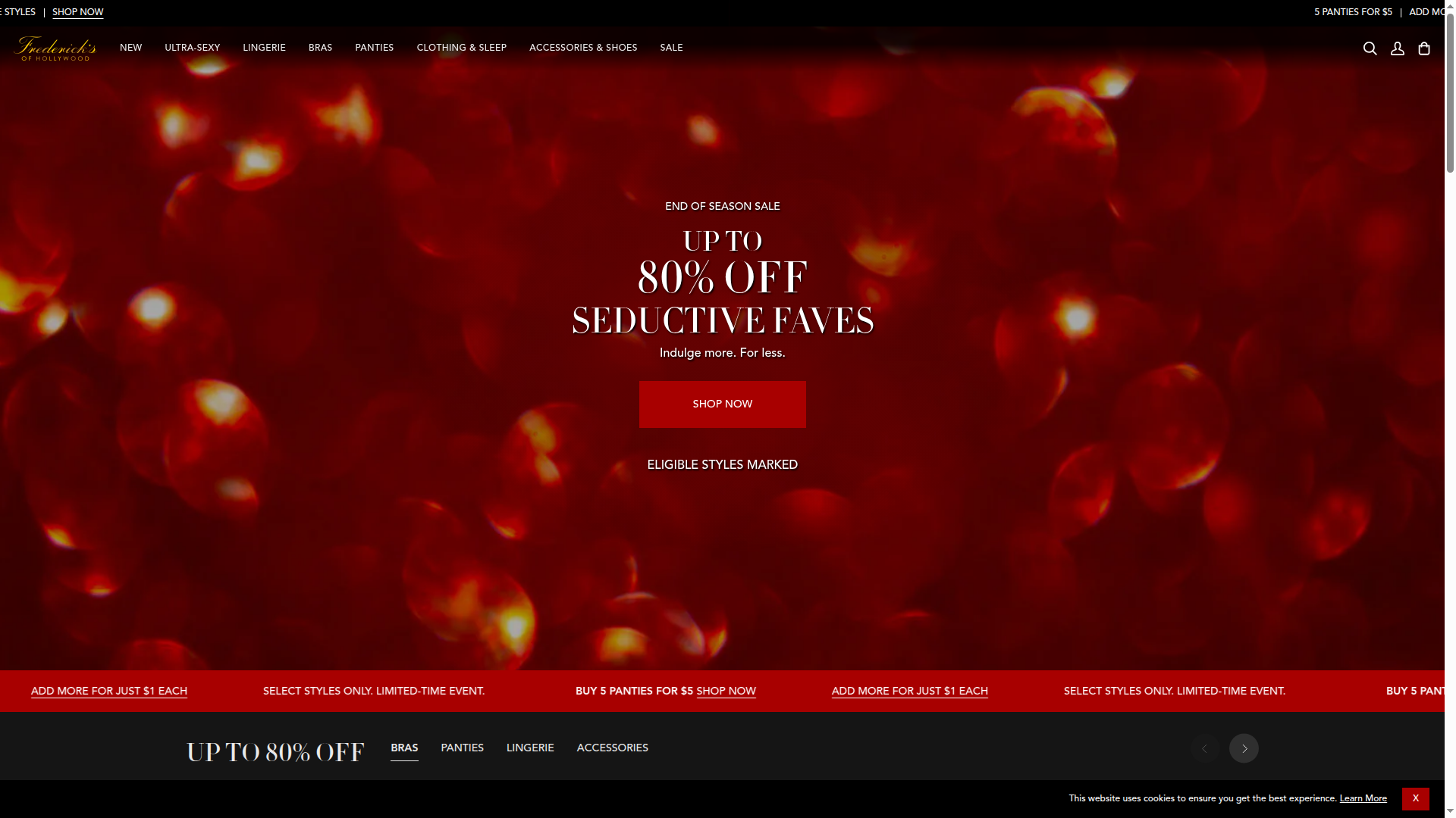 fredericks.com website