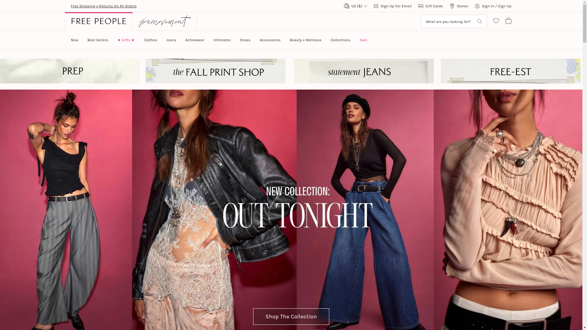 Free People website