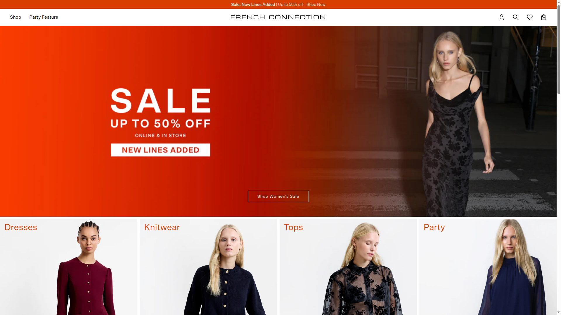 French Connection website