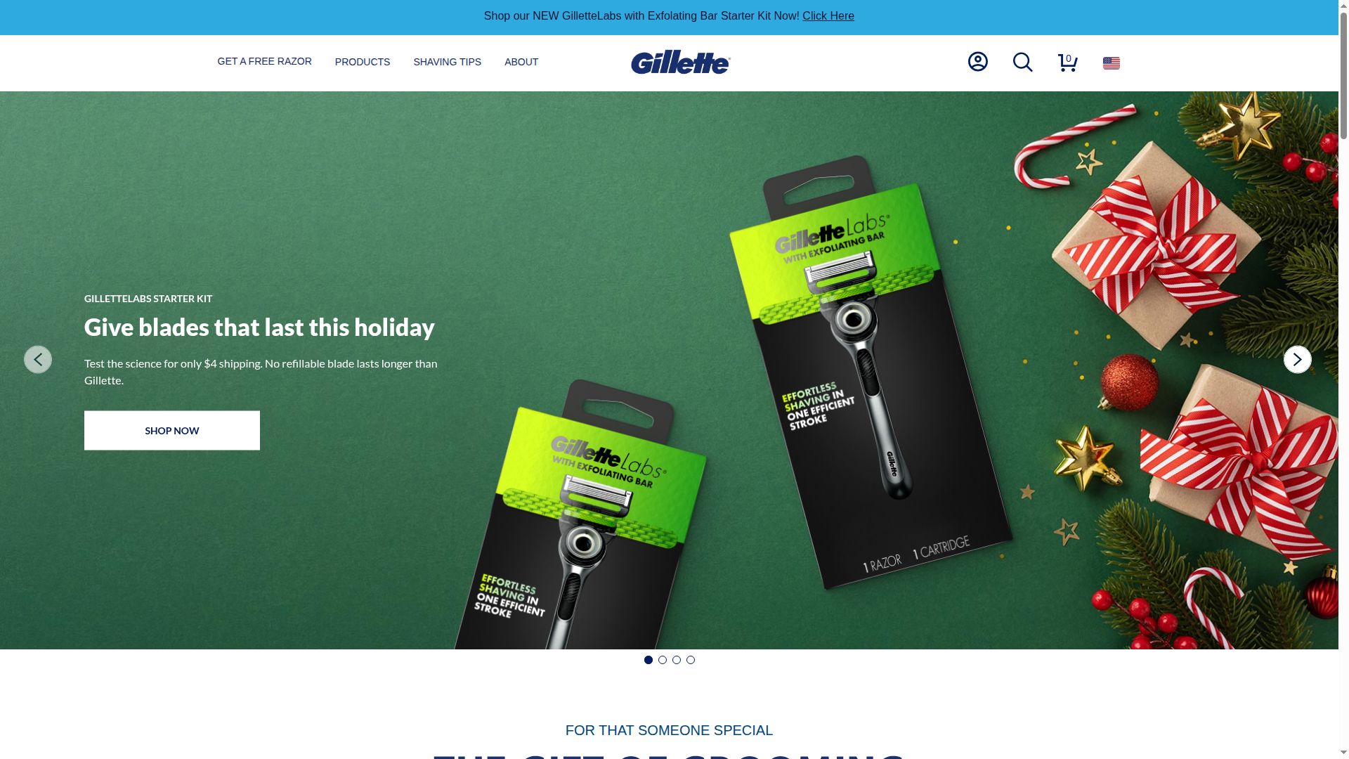 Gillette website