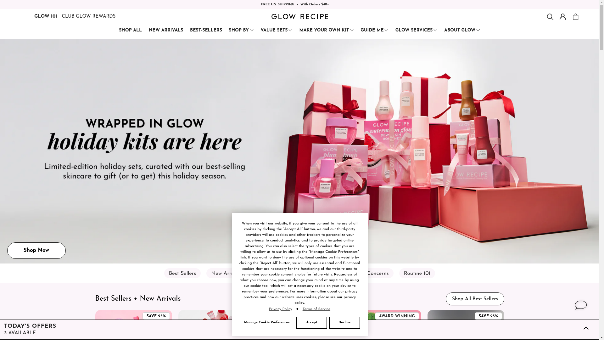 Glow Recipe website