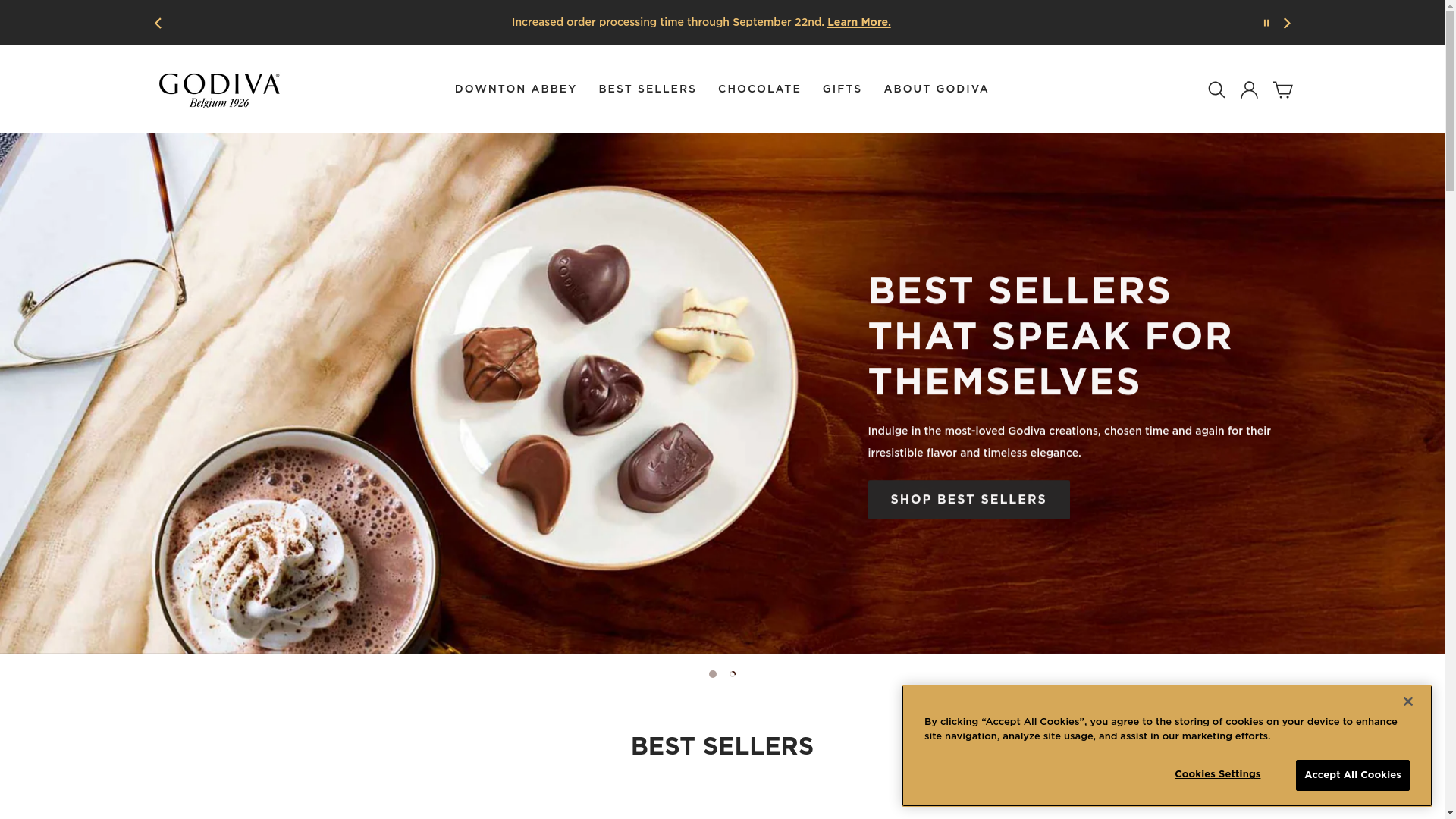 Godiva website