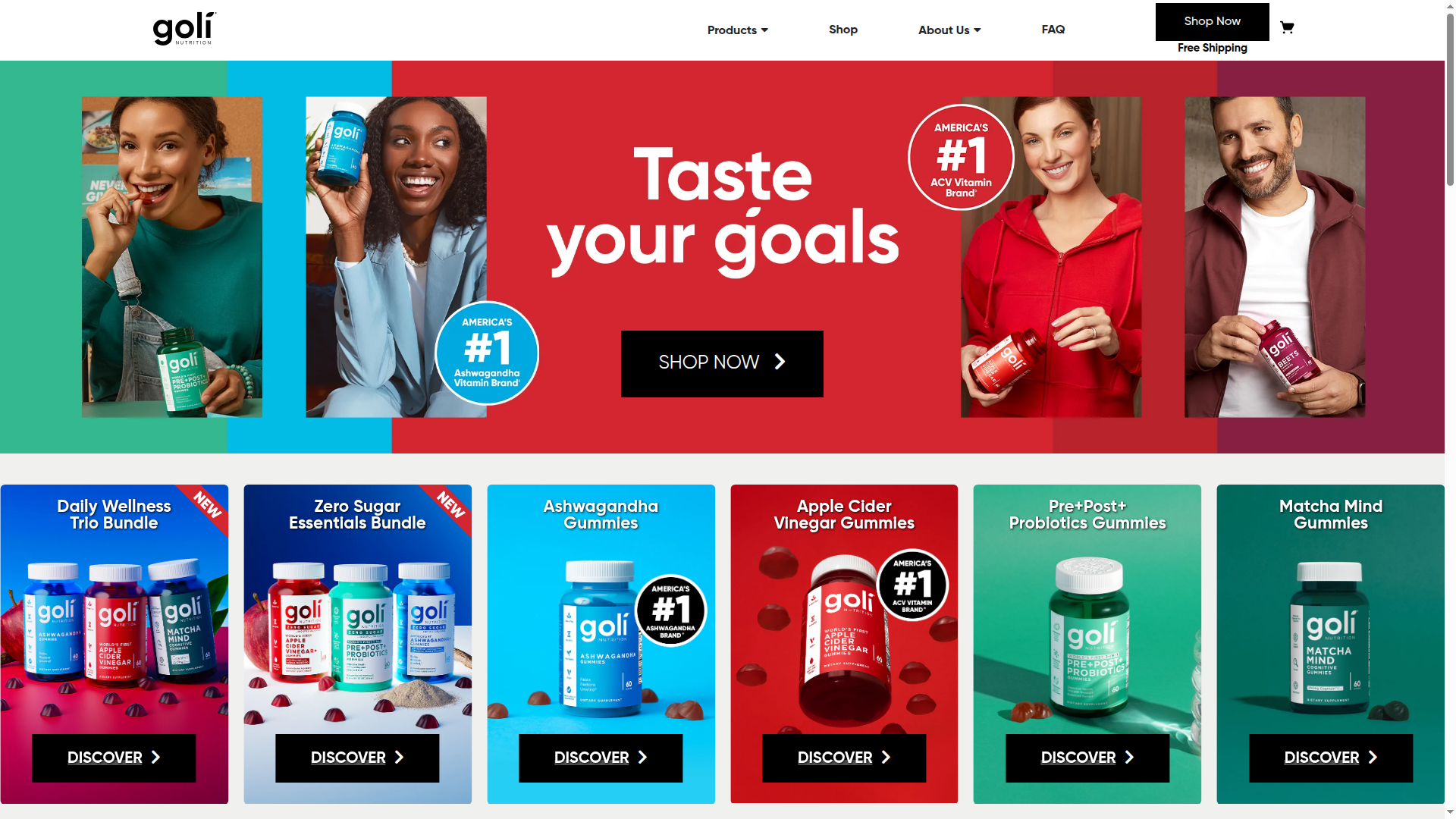 Goli Nutrition Inc. website