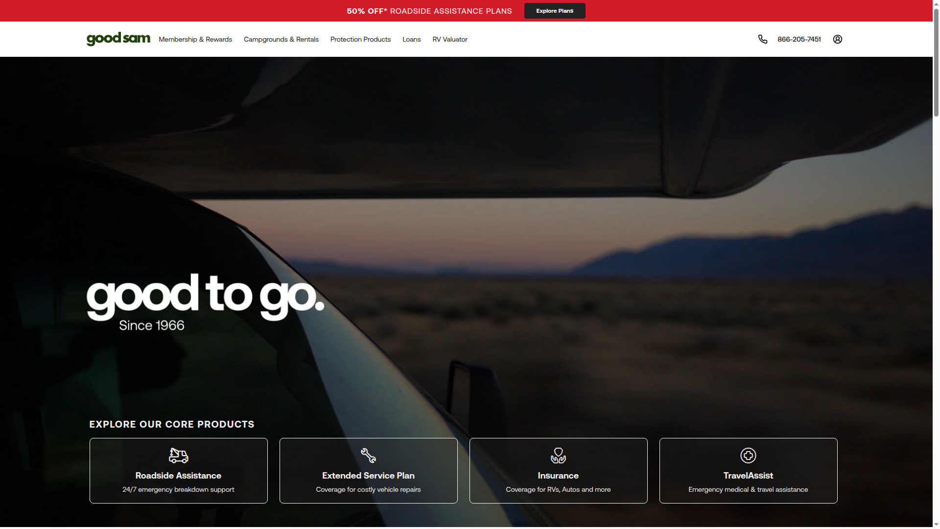 Good Sam Club website